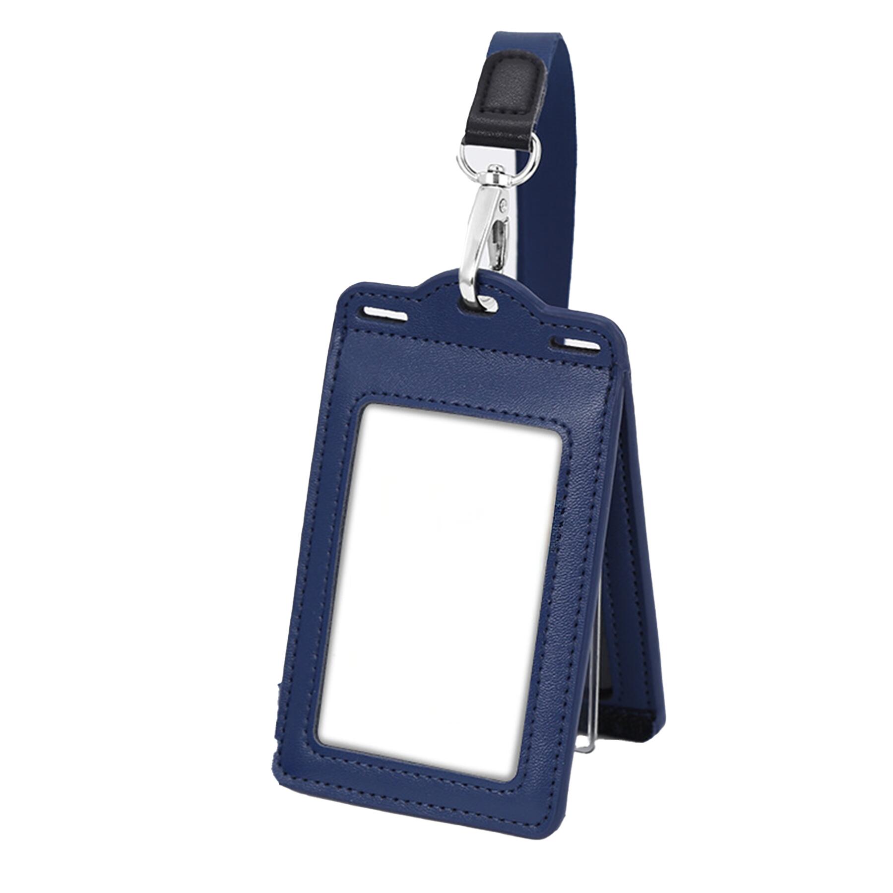 Leather ID Badge Holder