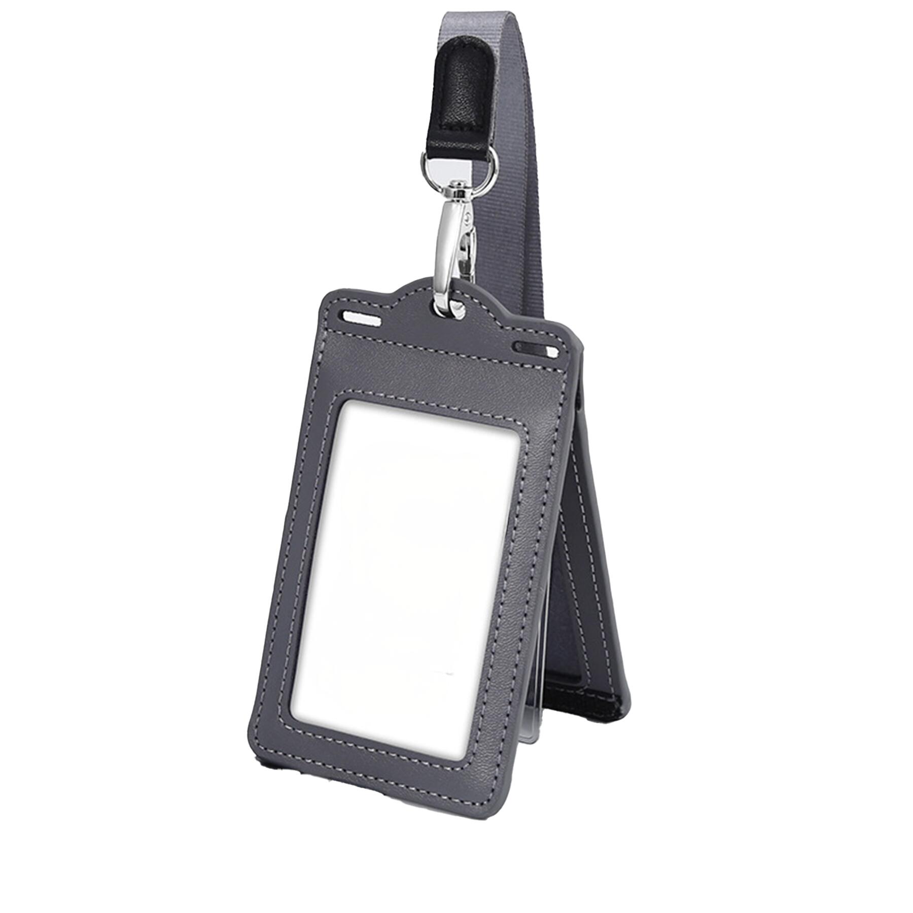 Leather ID Badge Holder