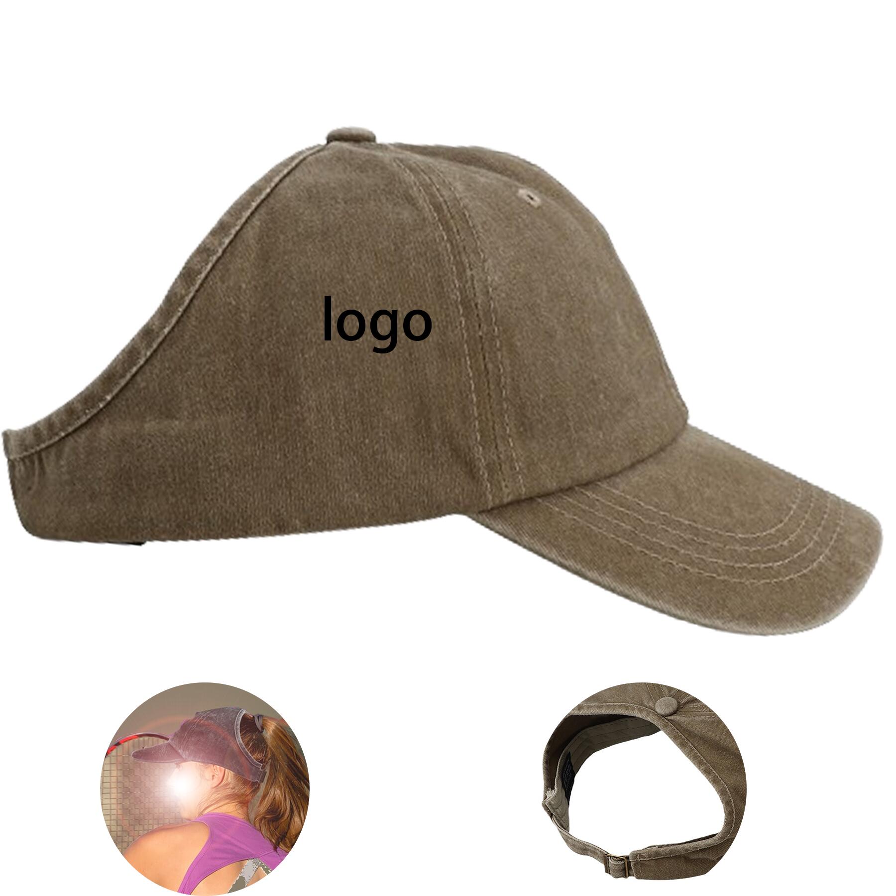 Vintage Baseball Hat with Open Back