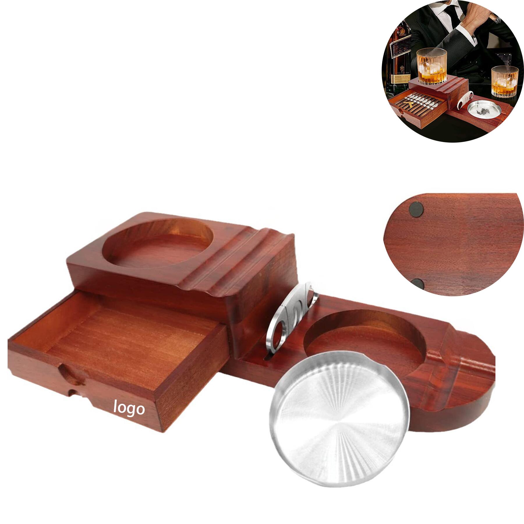 Wooden Cigar Ashtray