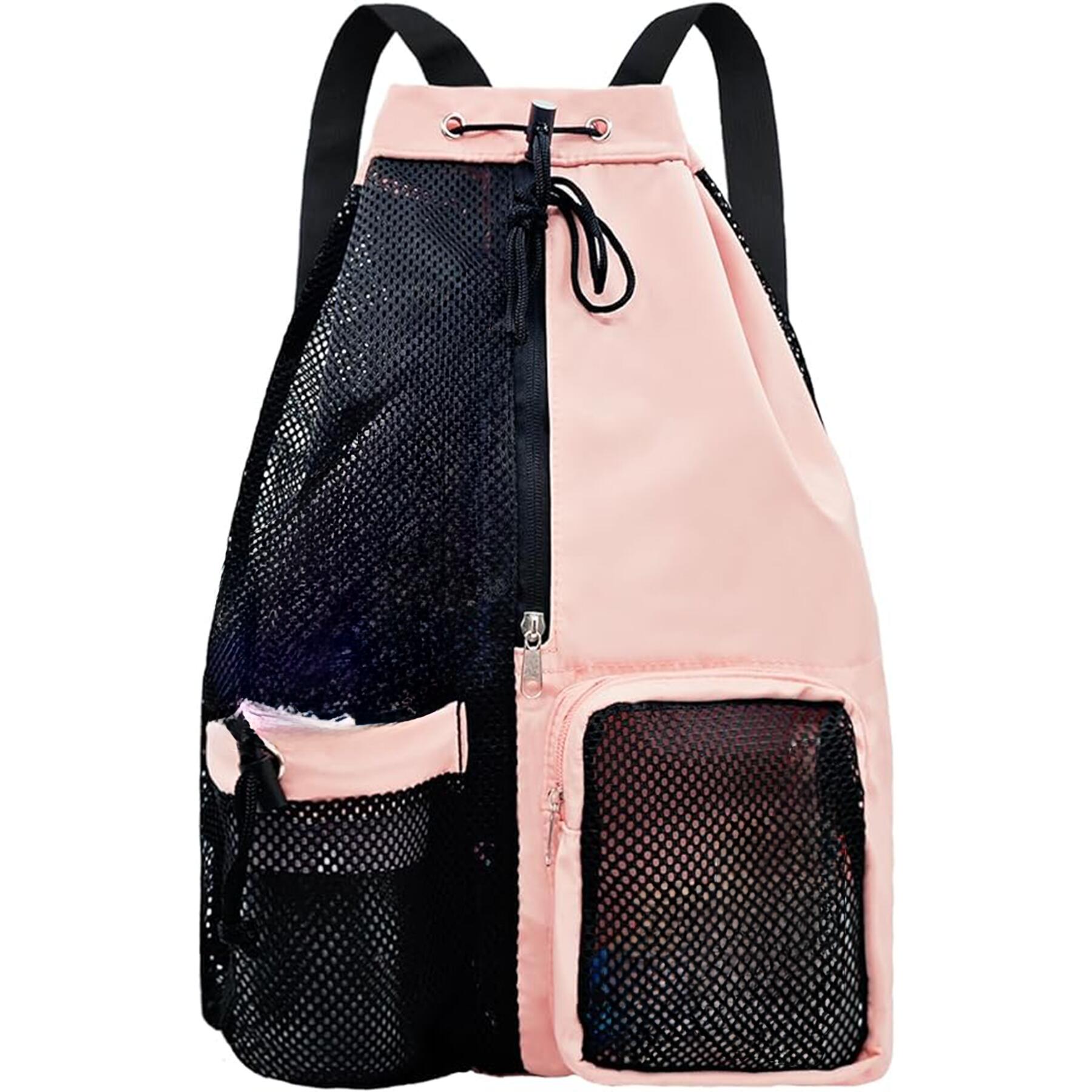 Mesh Drawstring Swim Bag