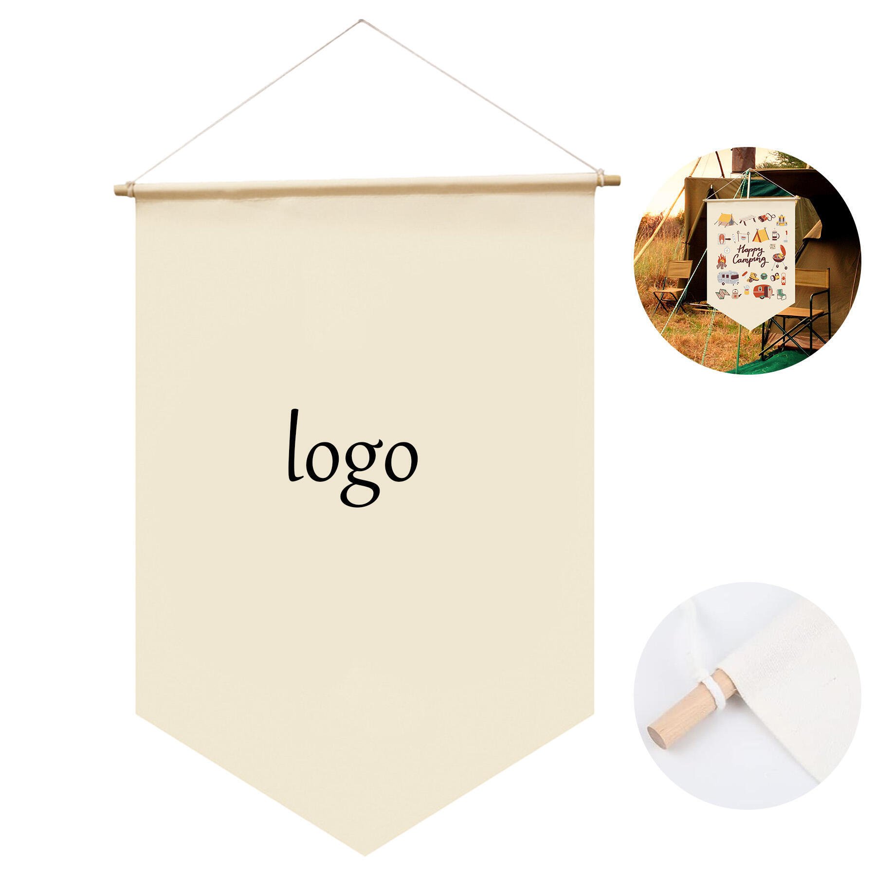 Canvas Camping Banner