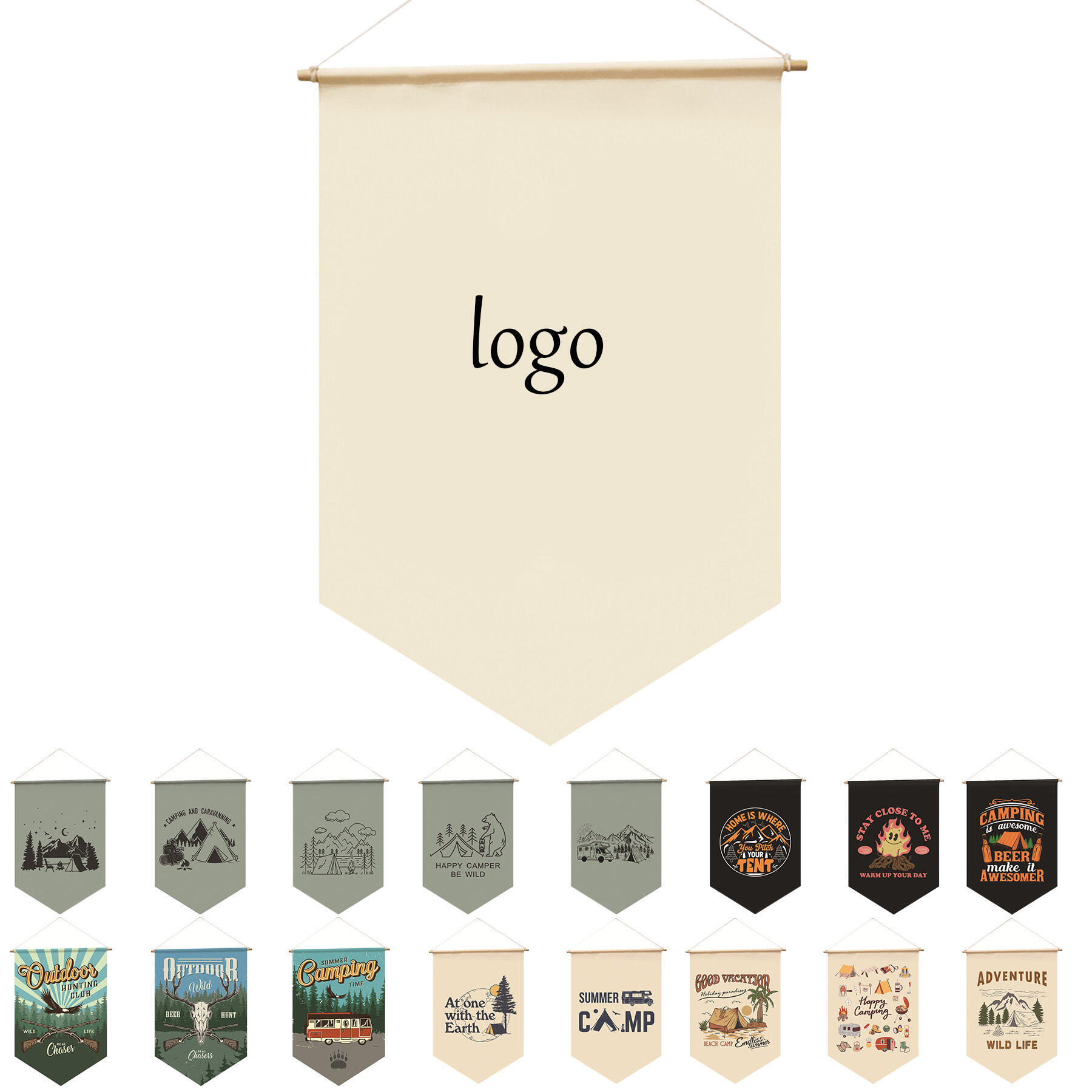 Canvas Camping Banner