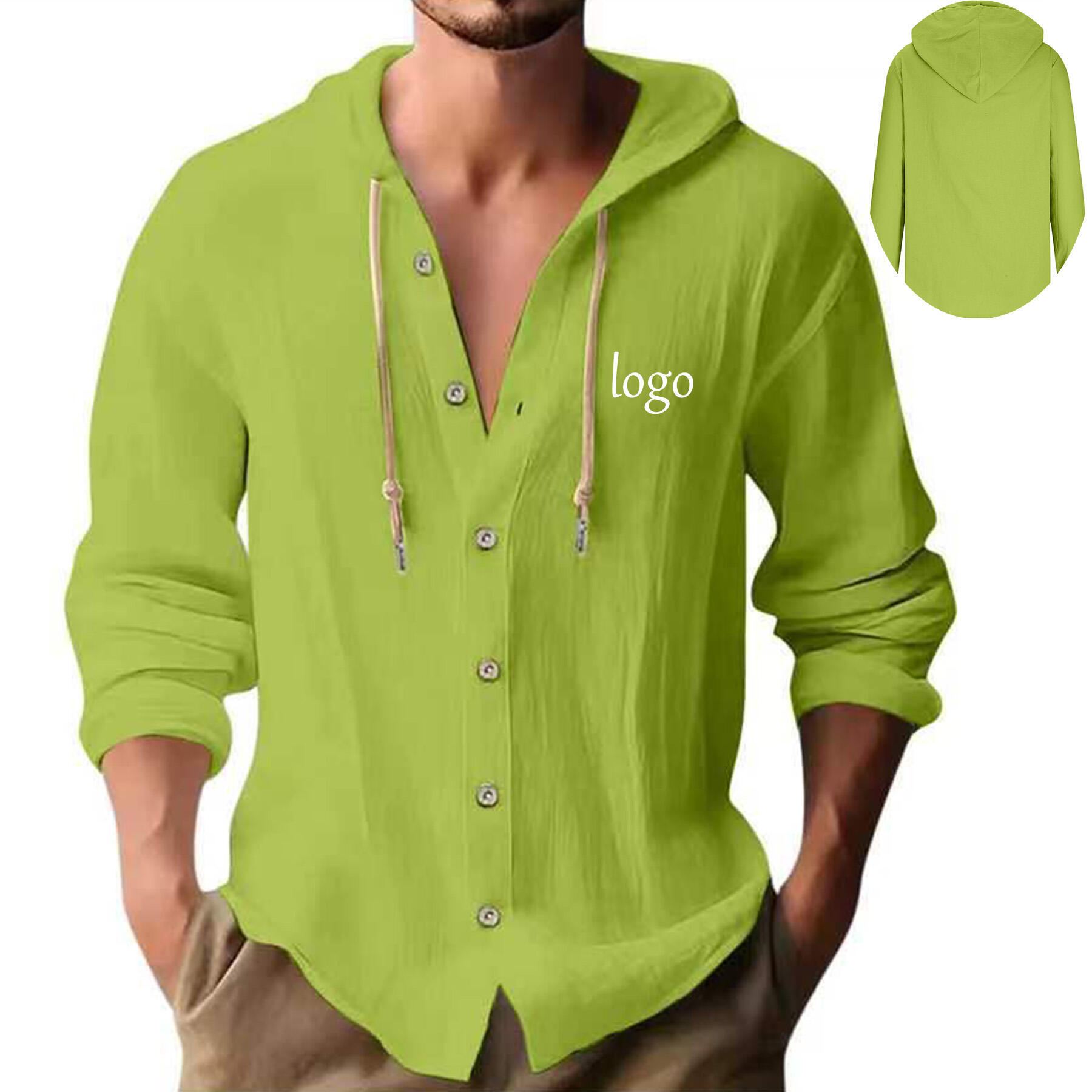 Long Sleeve Hooded Shirt