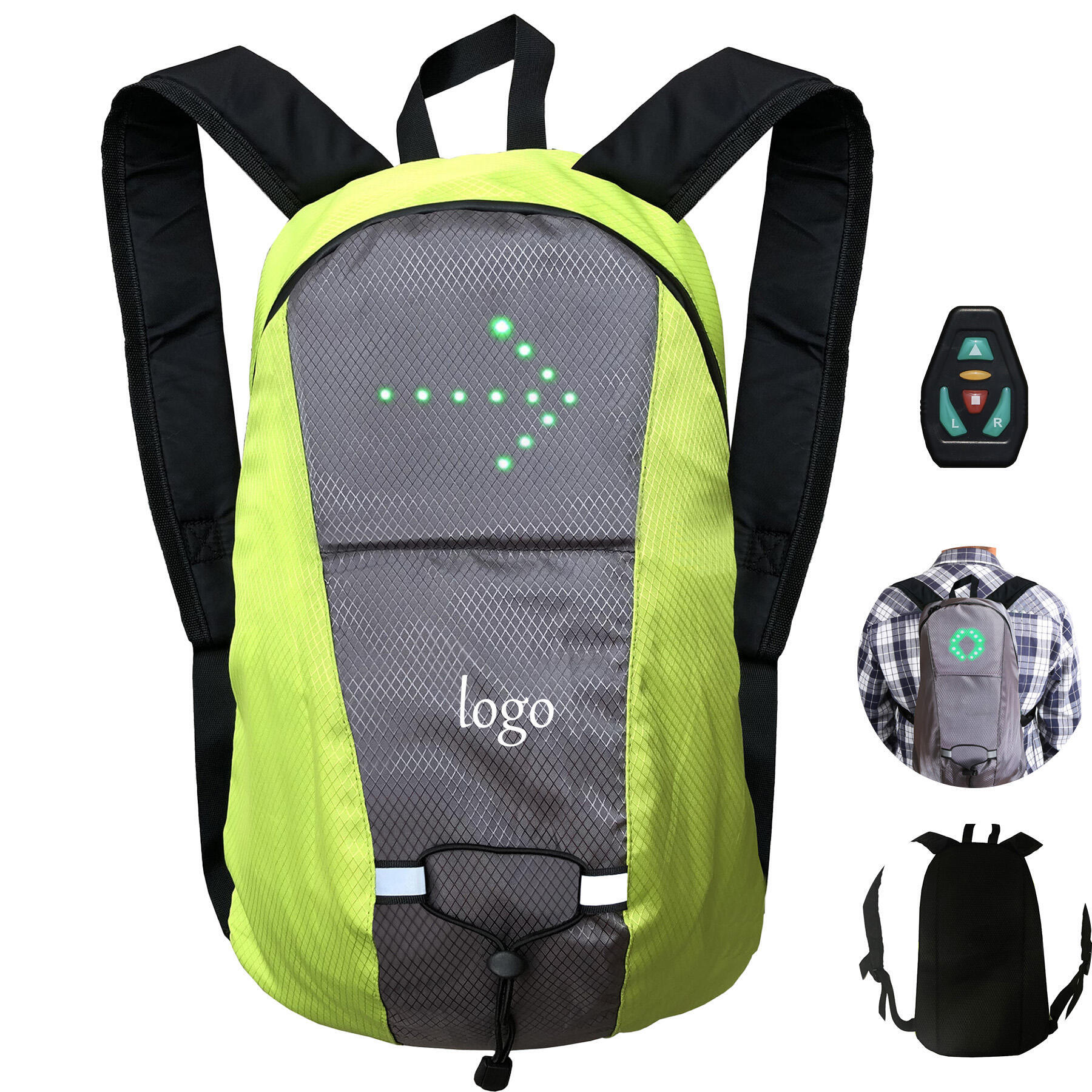LED Turn Signal Light Backpack