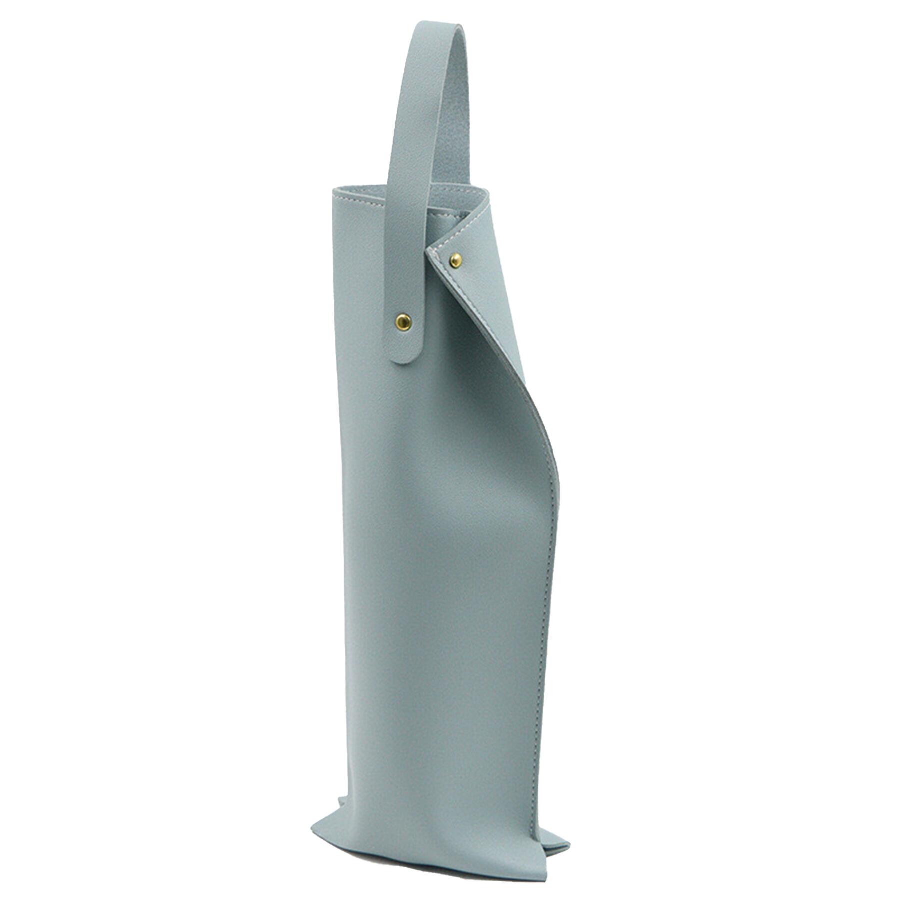 Leather Wine Tote Bag