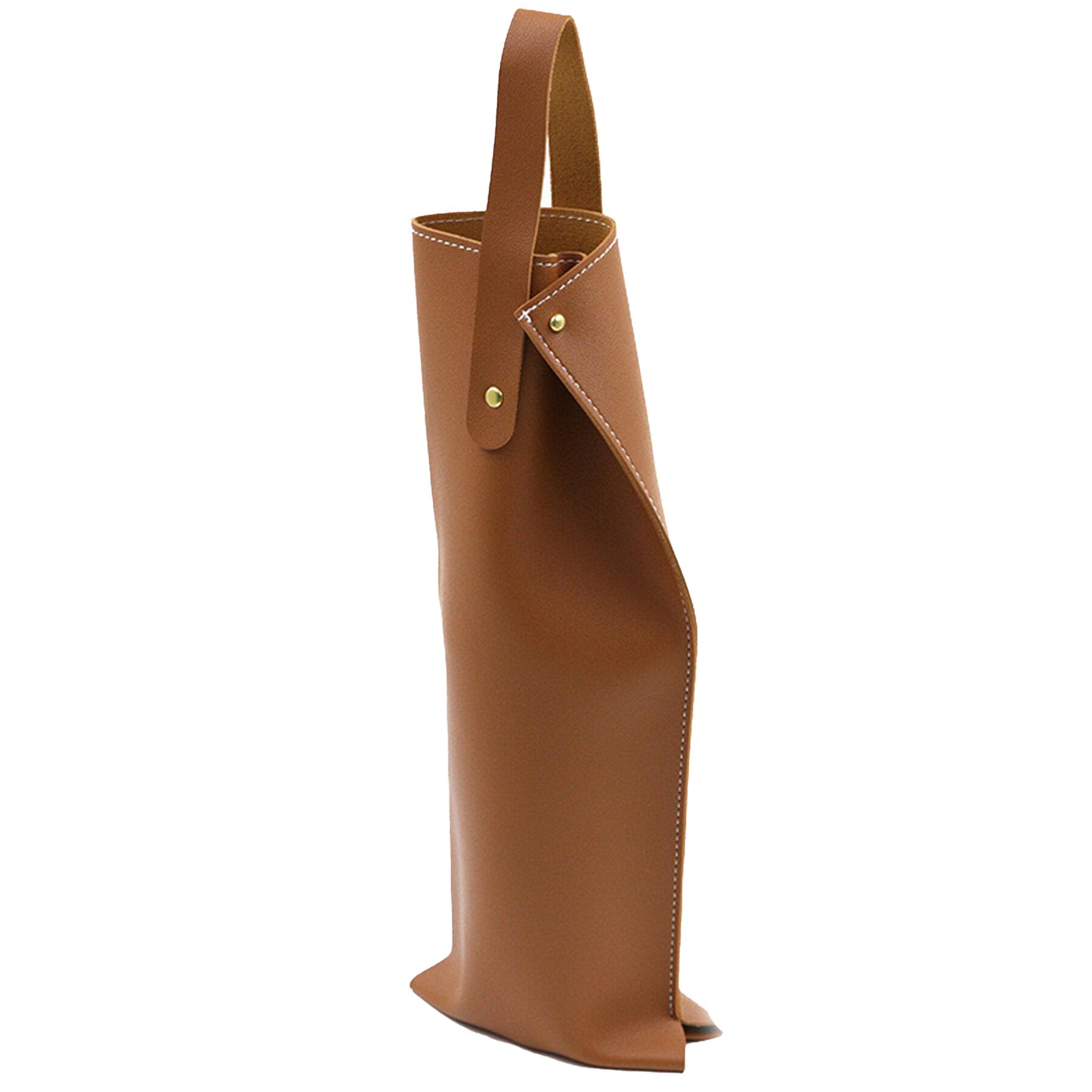 Leather Wine Tote Bag