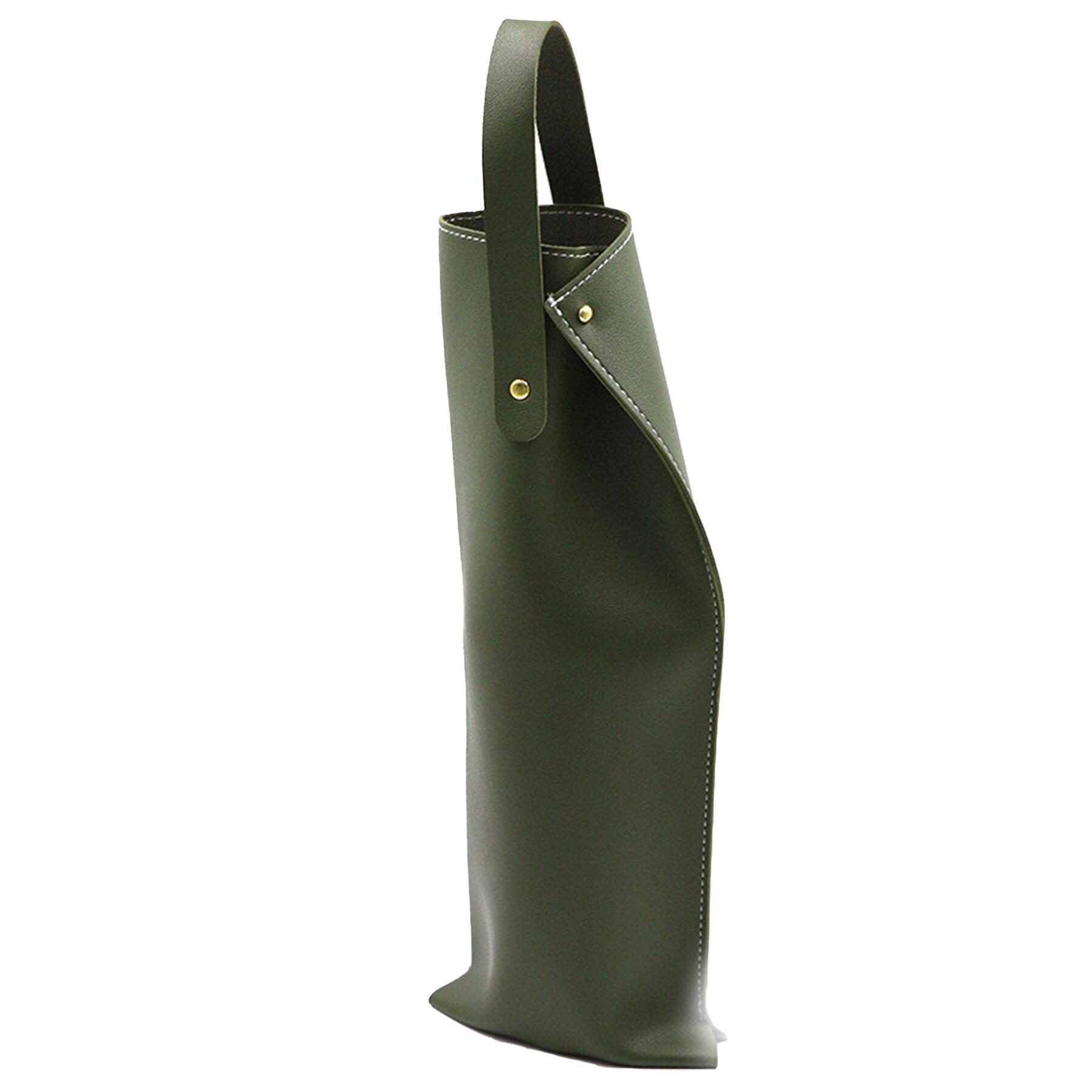 Leather Wine Tote Bag