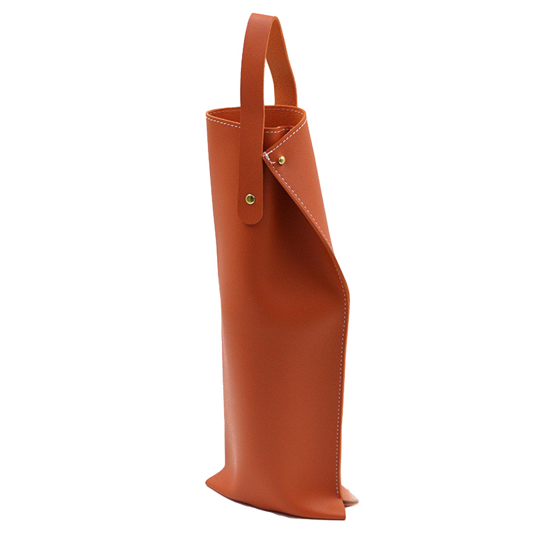 Leather Wine Tote Bag