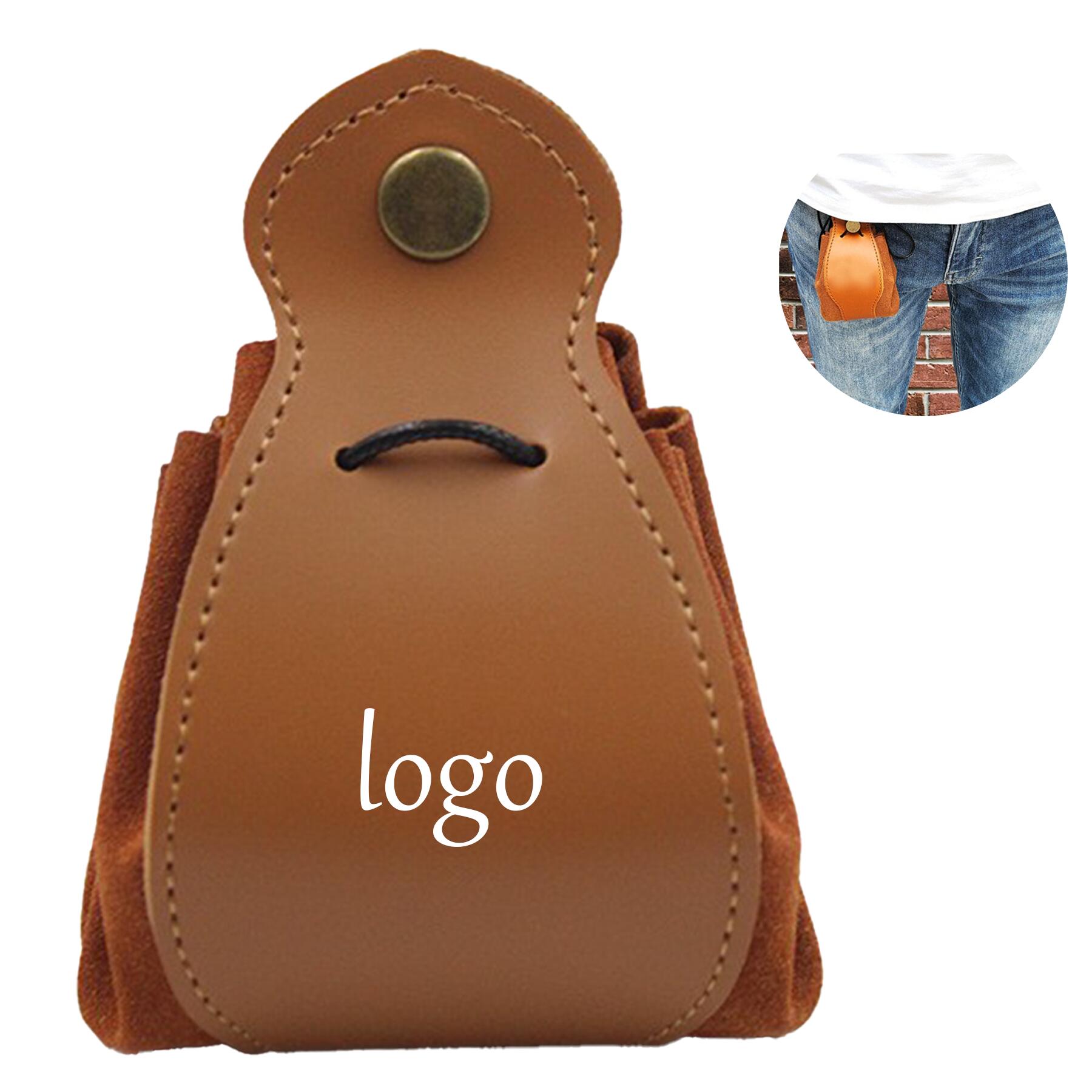 Drawstring Leather Bag