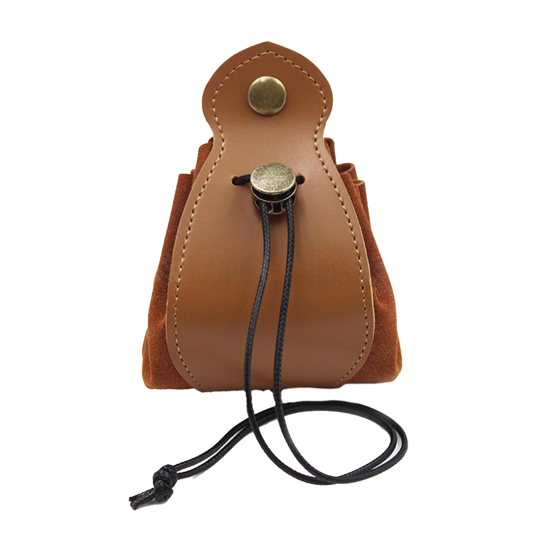 Drawstring Leather Bag