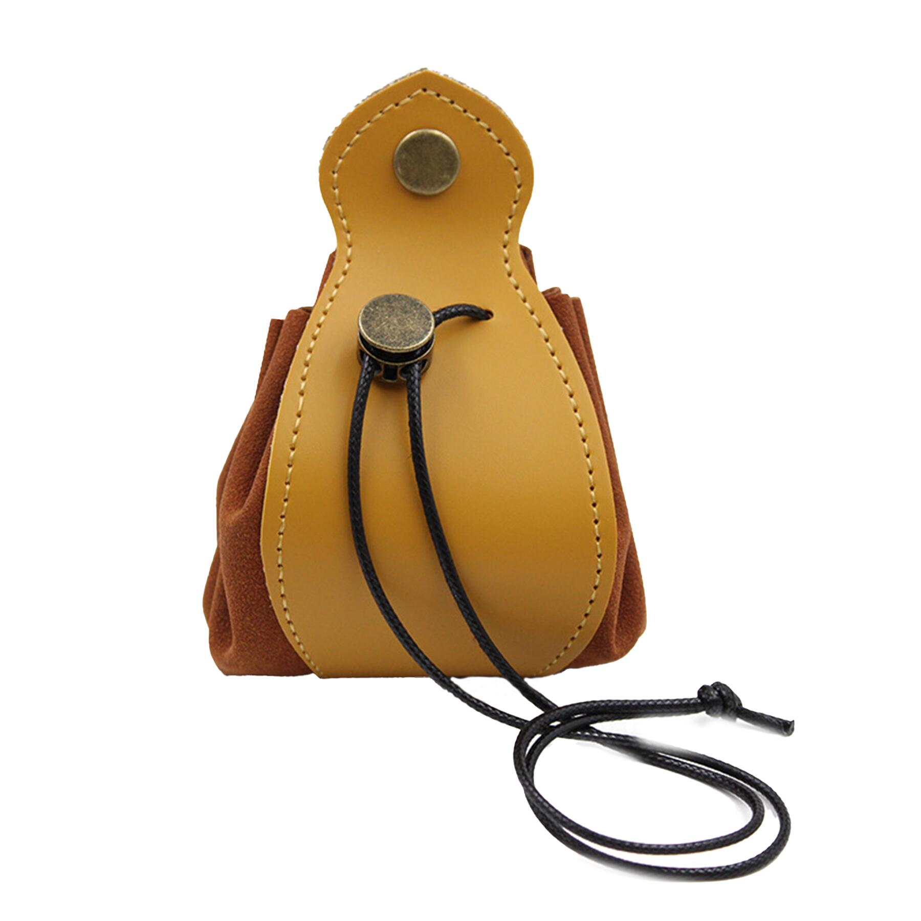 Drawstring Leather Bag