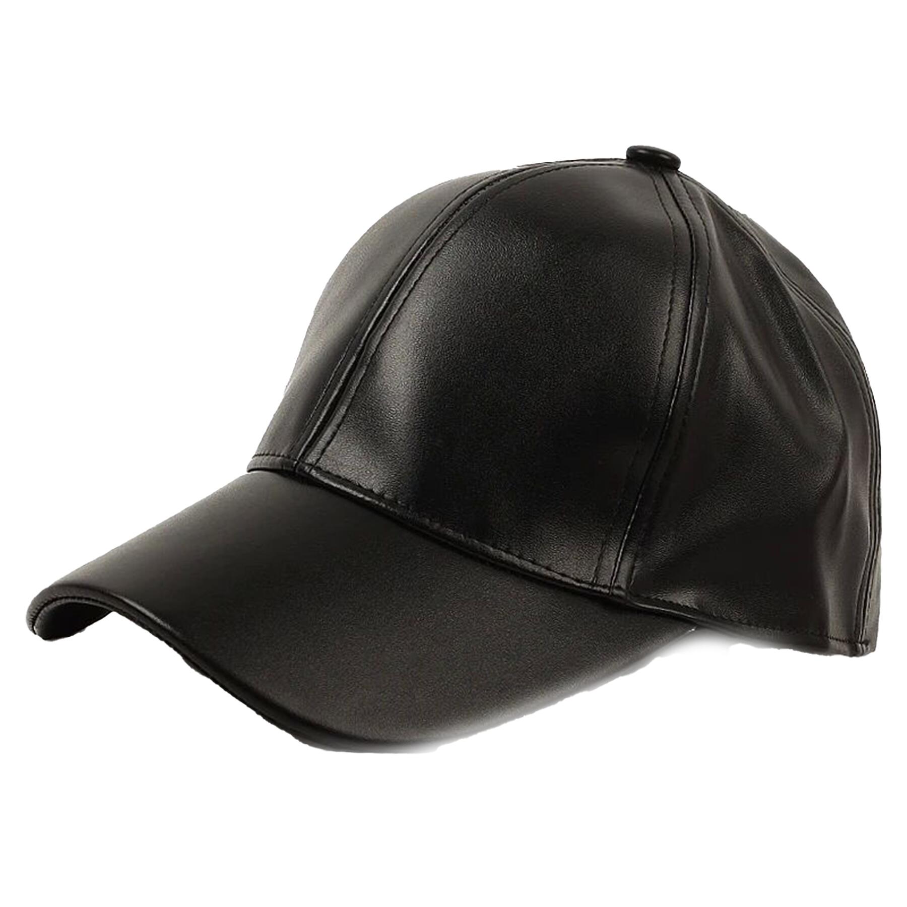 Leather Baseball Cap
