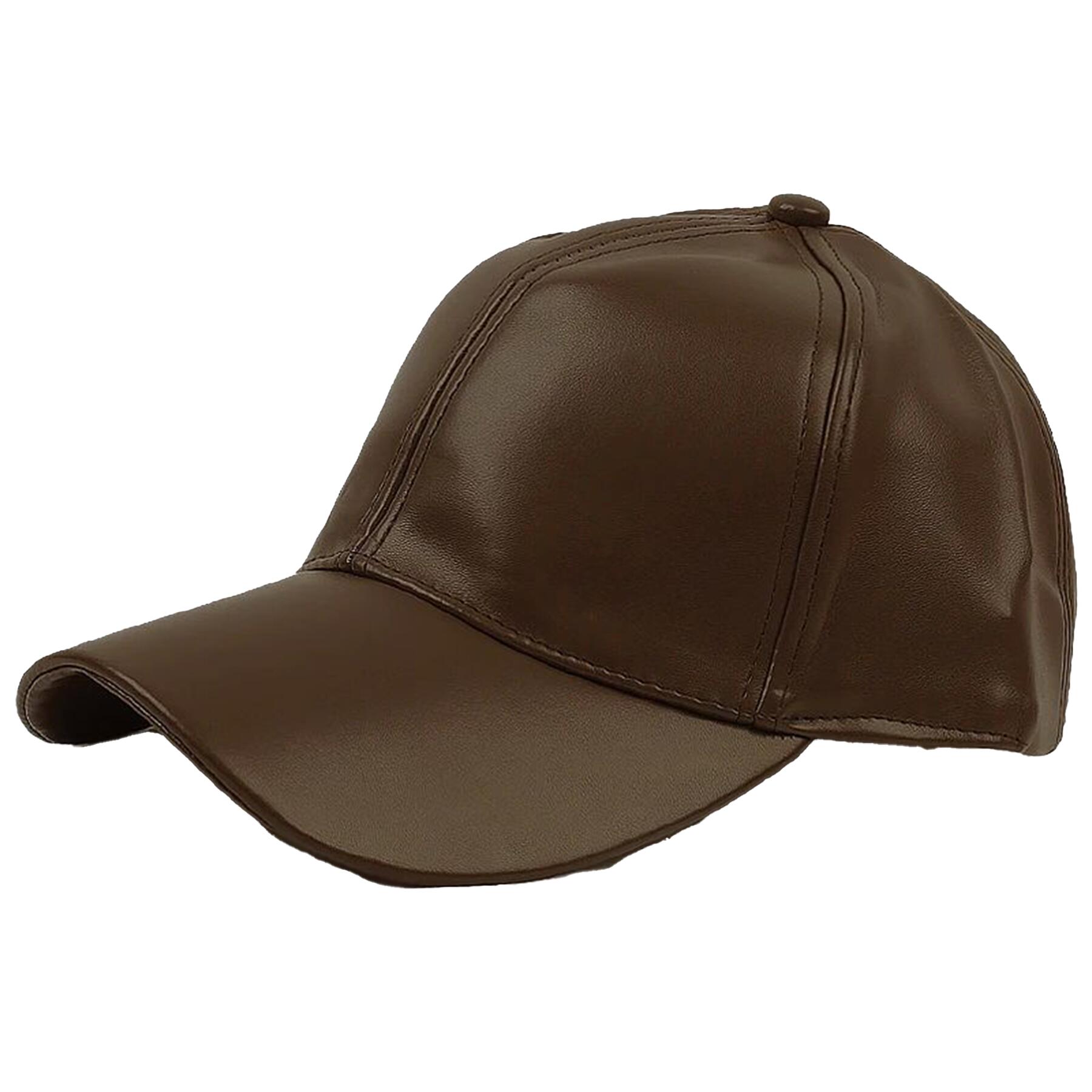 Leather Baseball Cap