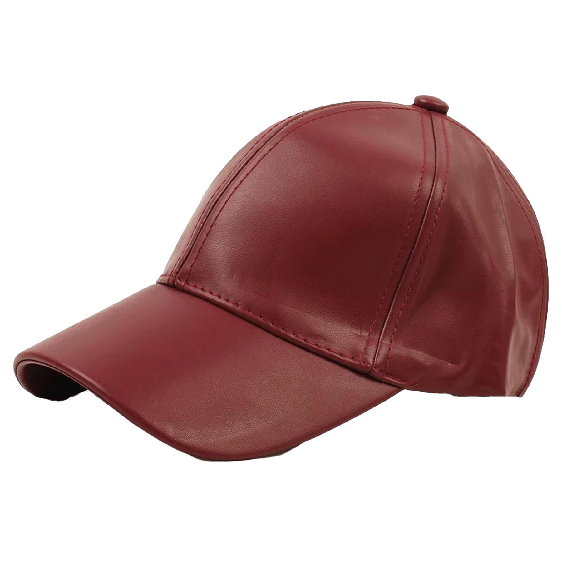 Leather Baseball Cap