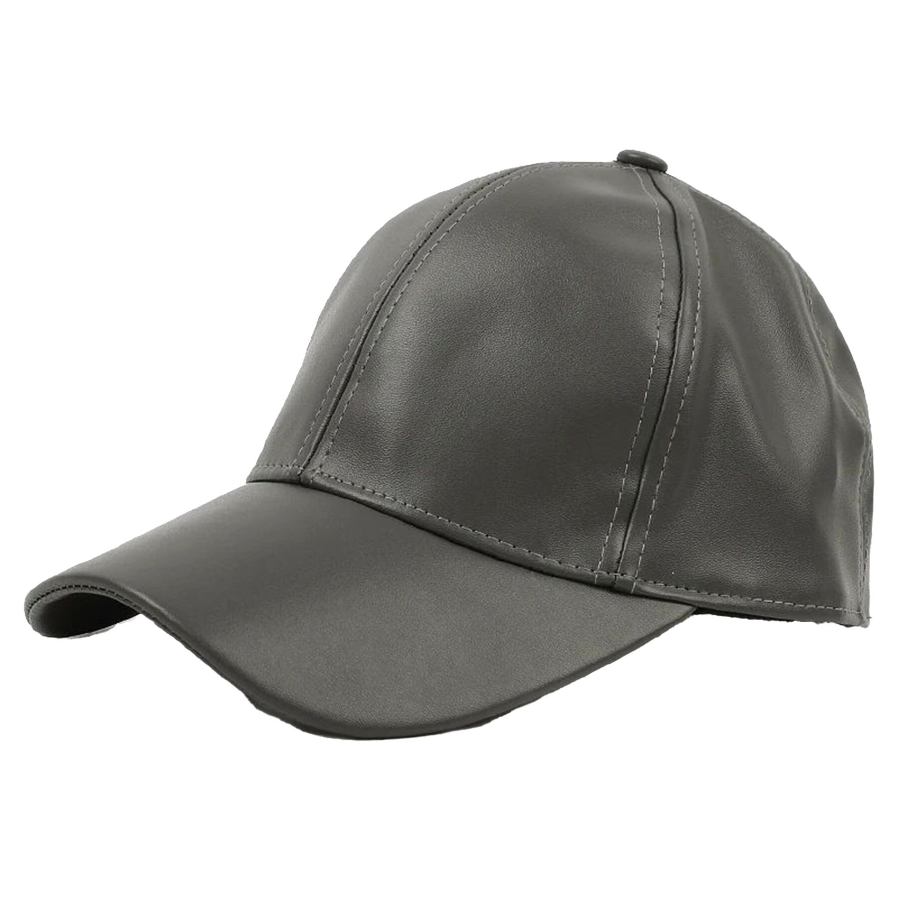 Leather Baseball Cap