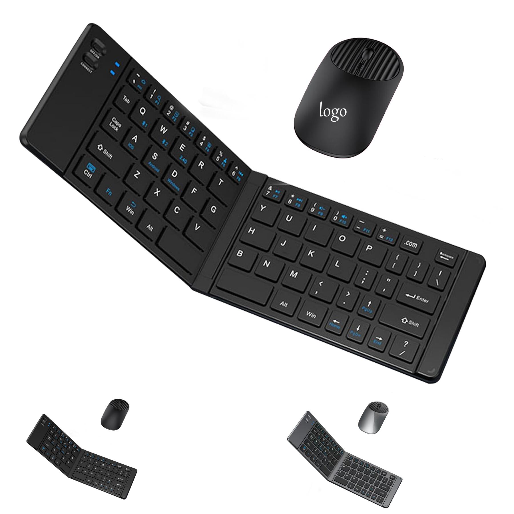 Wireless Foldable Keyboard Set