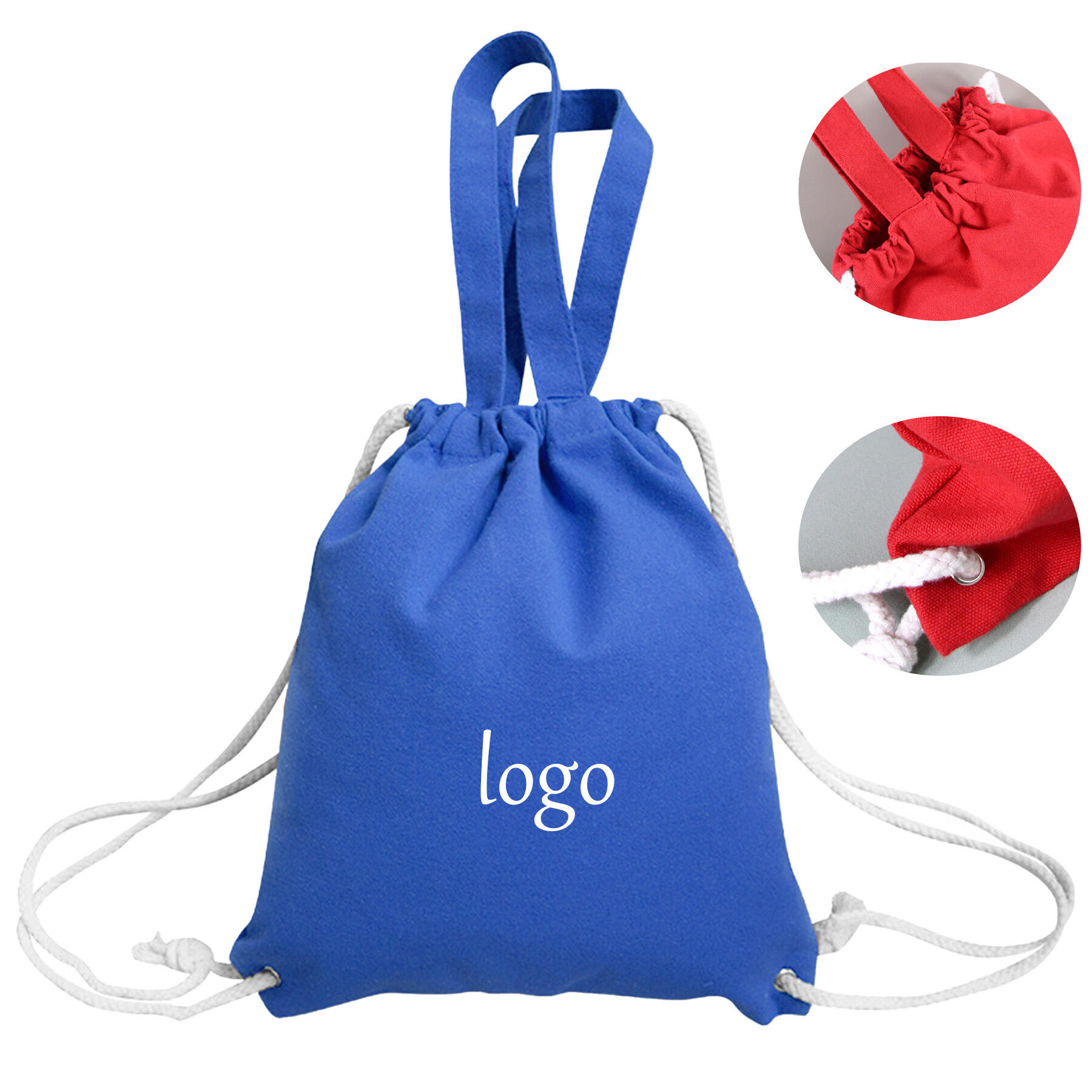 Canvas Drawstring Backpack