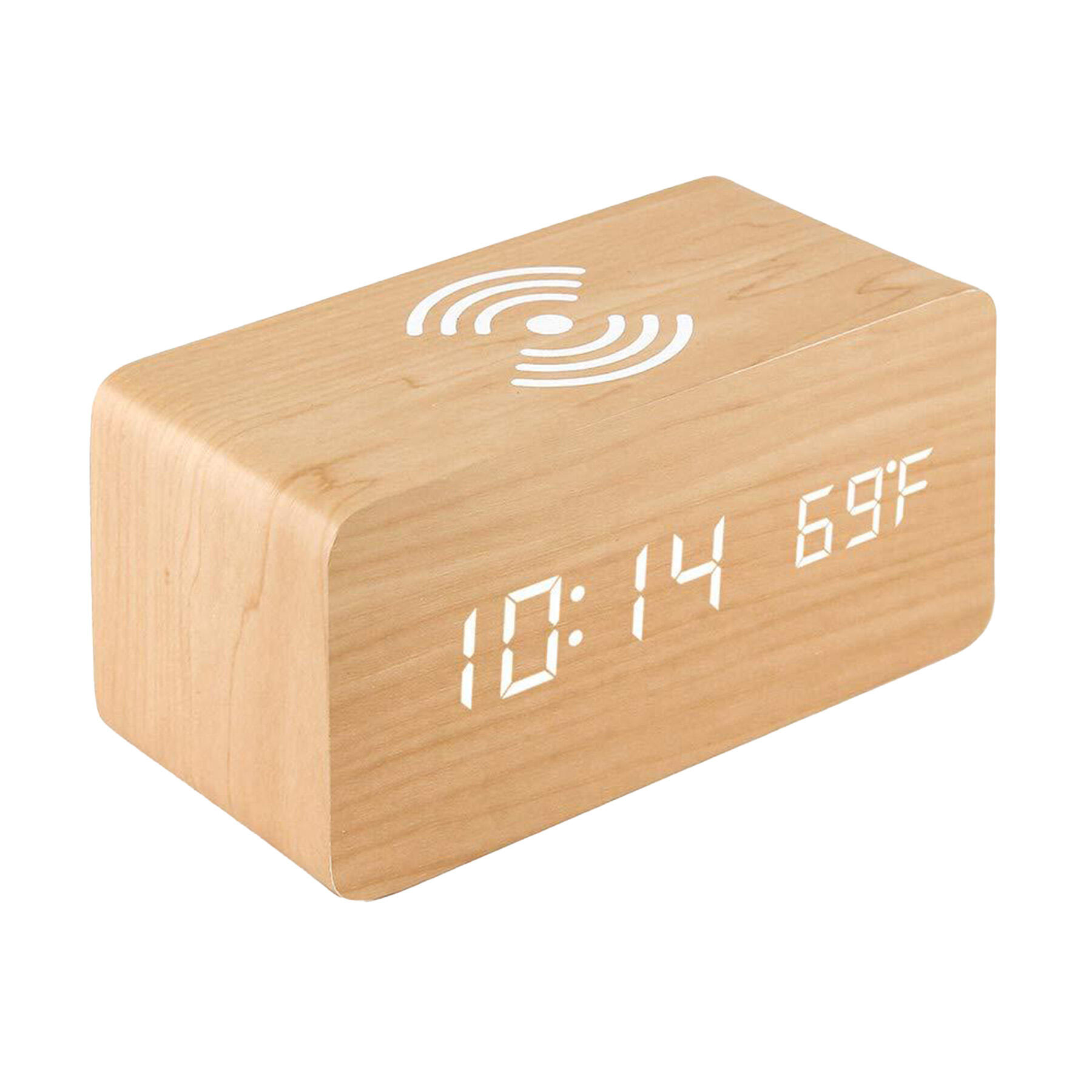 Wooden LED Digital Alarm Clock