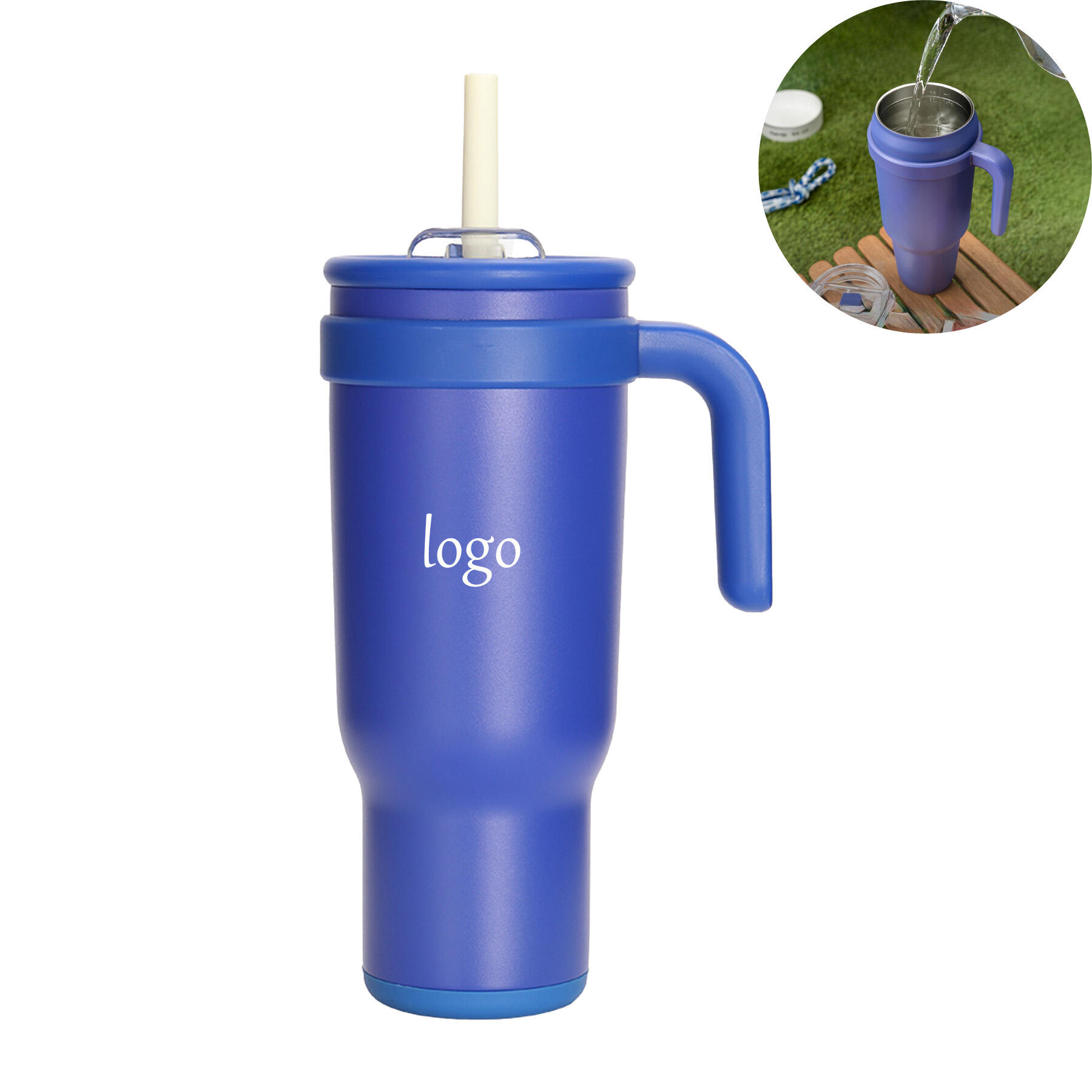 40OZ Insulated Cup with Straw