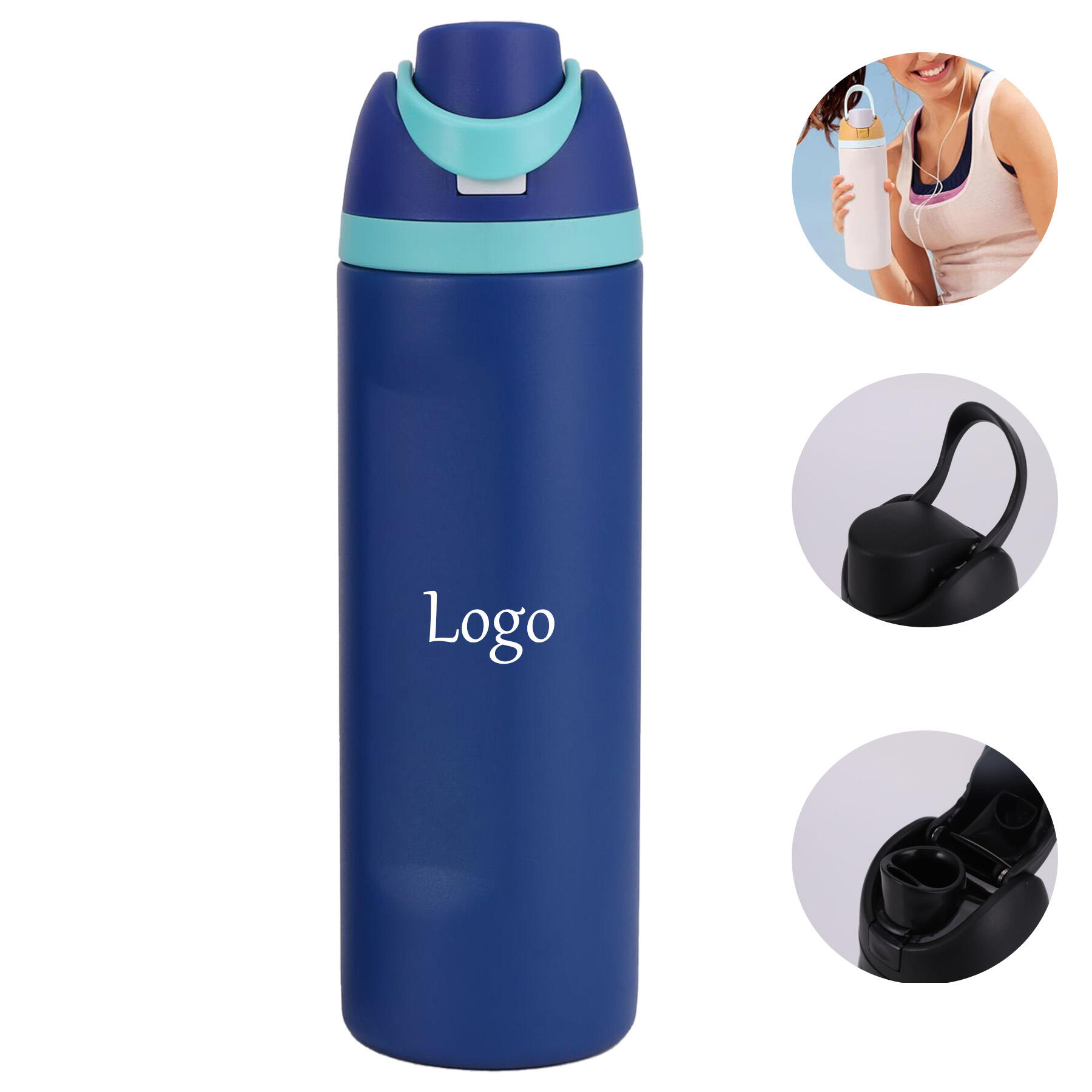 Vacuum Insulated Water Bottle with Straw