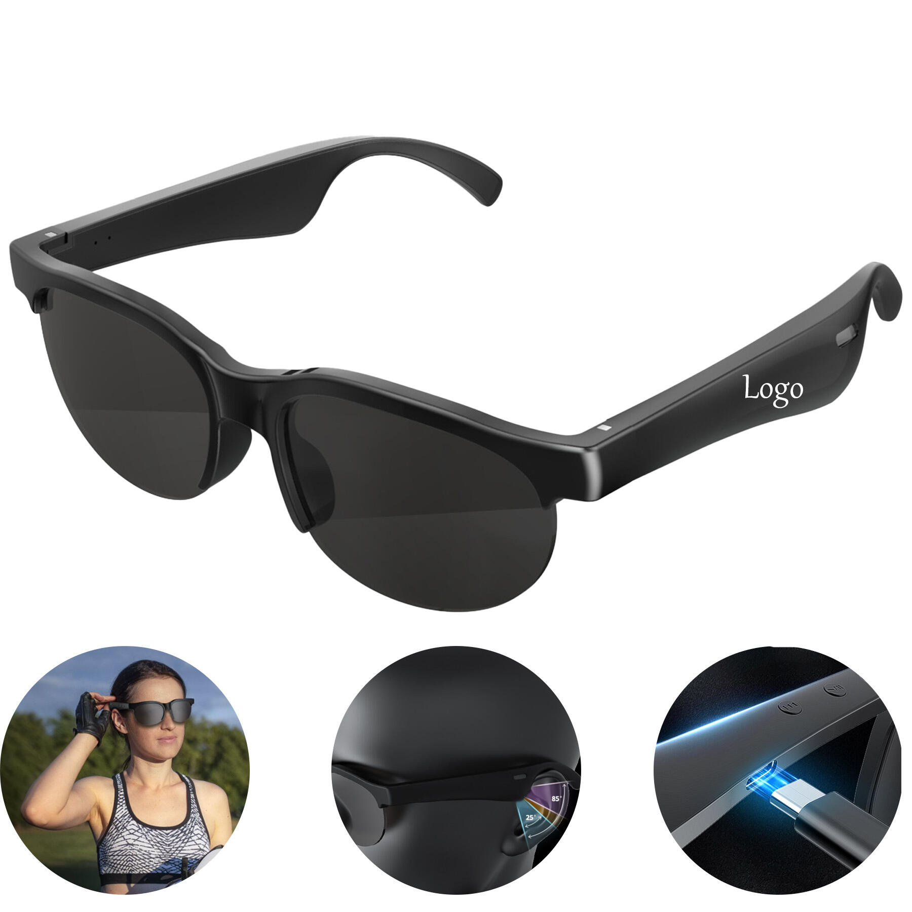 Wireless Glasses Headphones