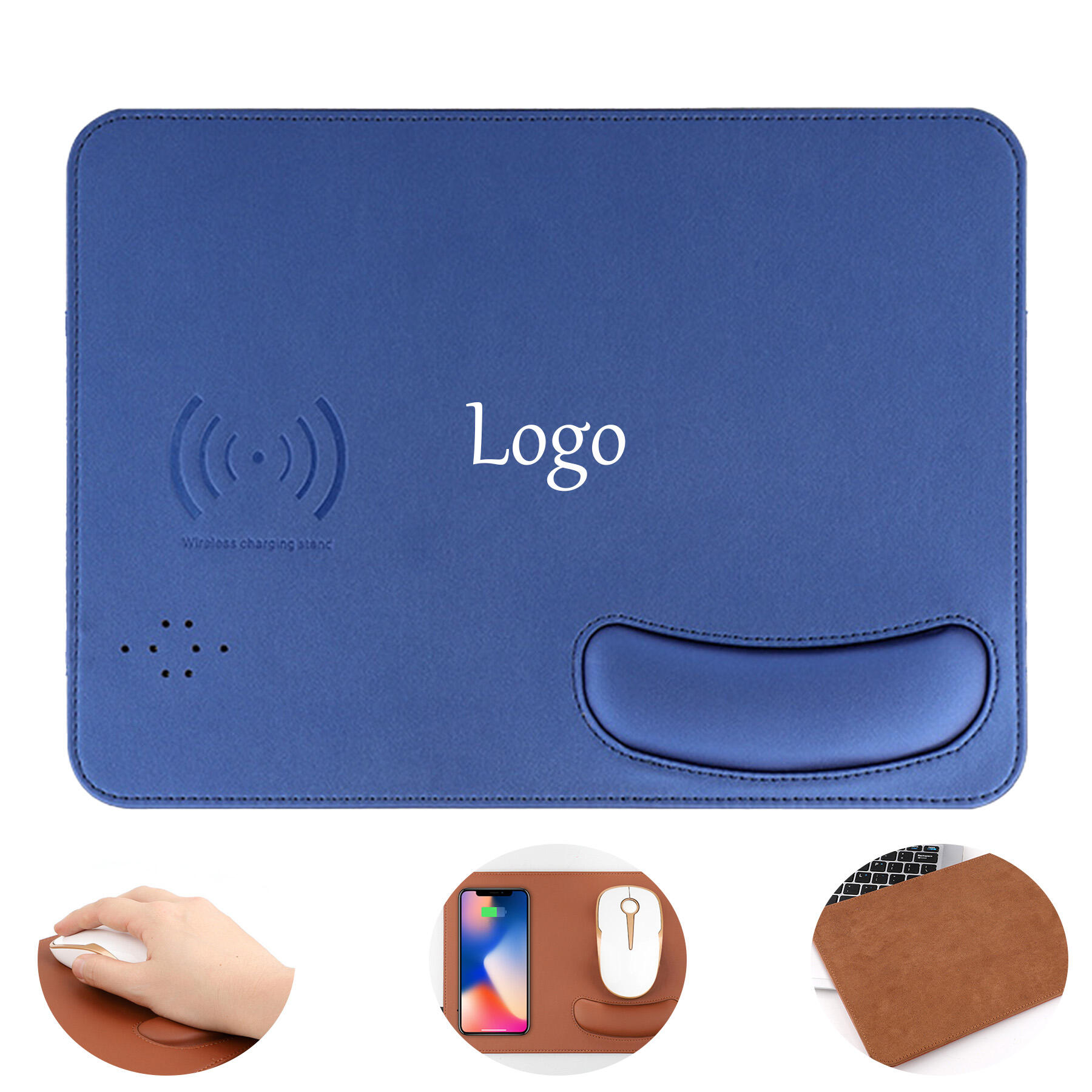 Wireless Charging Mouse Pad with Wrist Rest