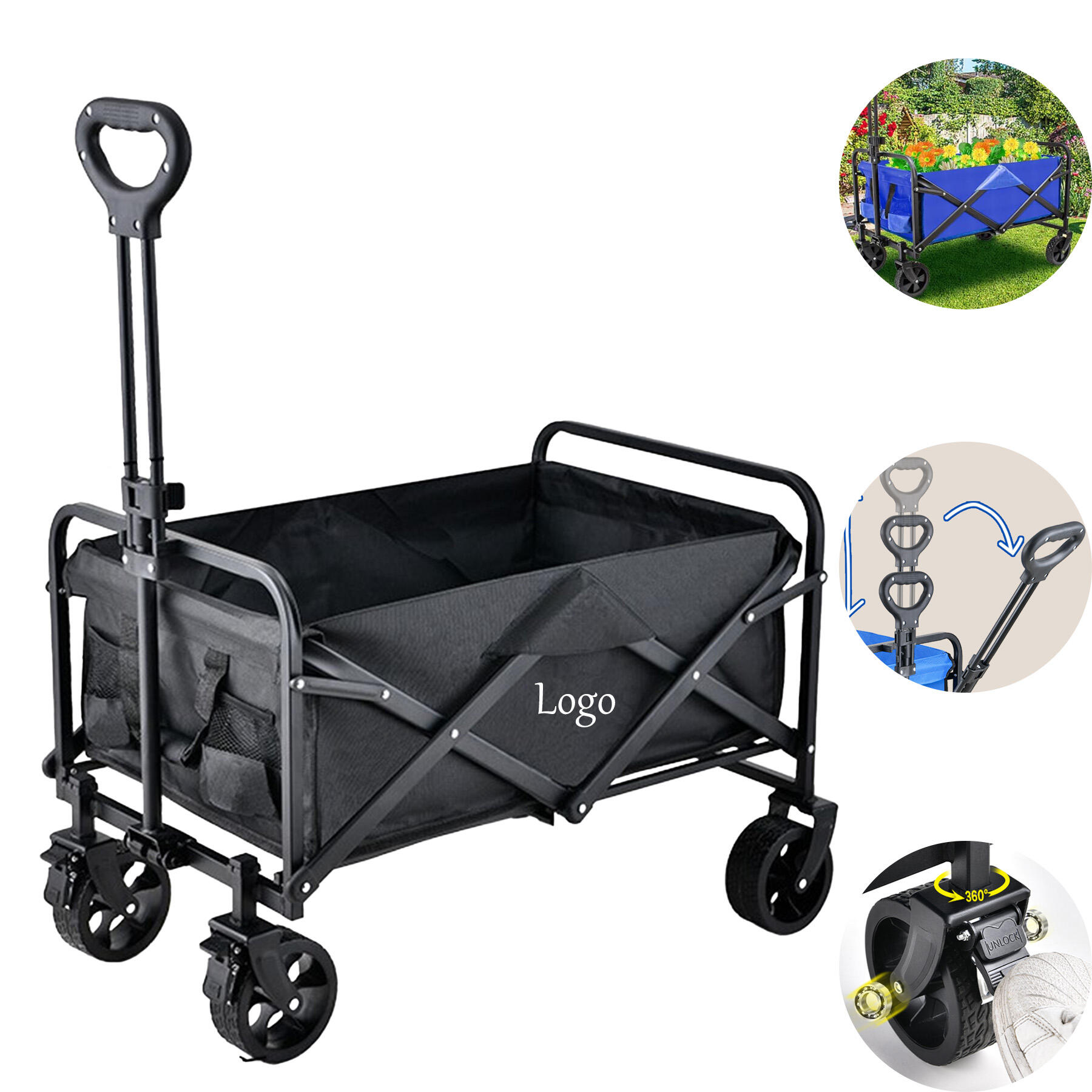 Outdoor Foldable Camping Cart