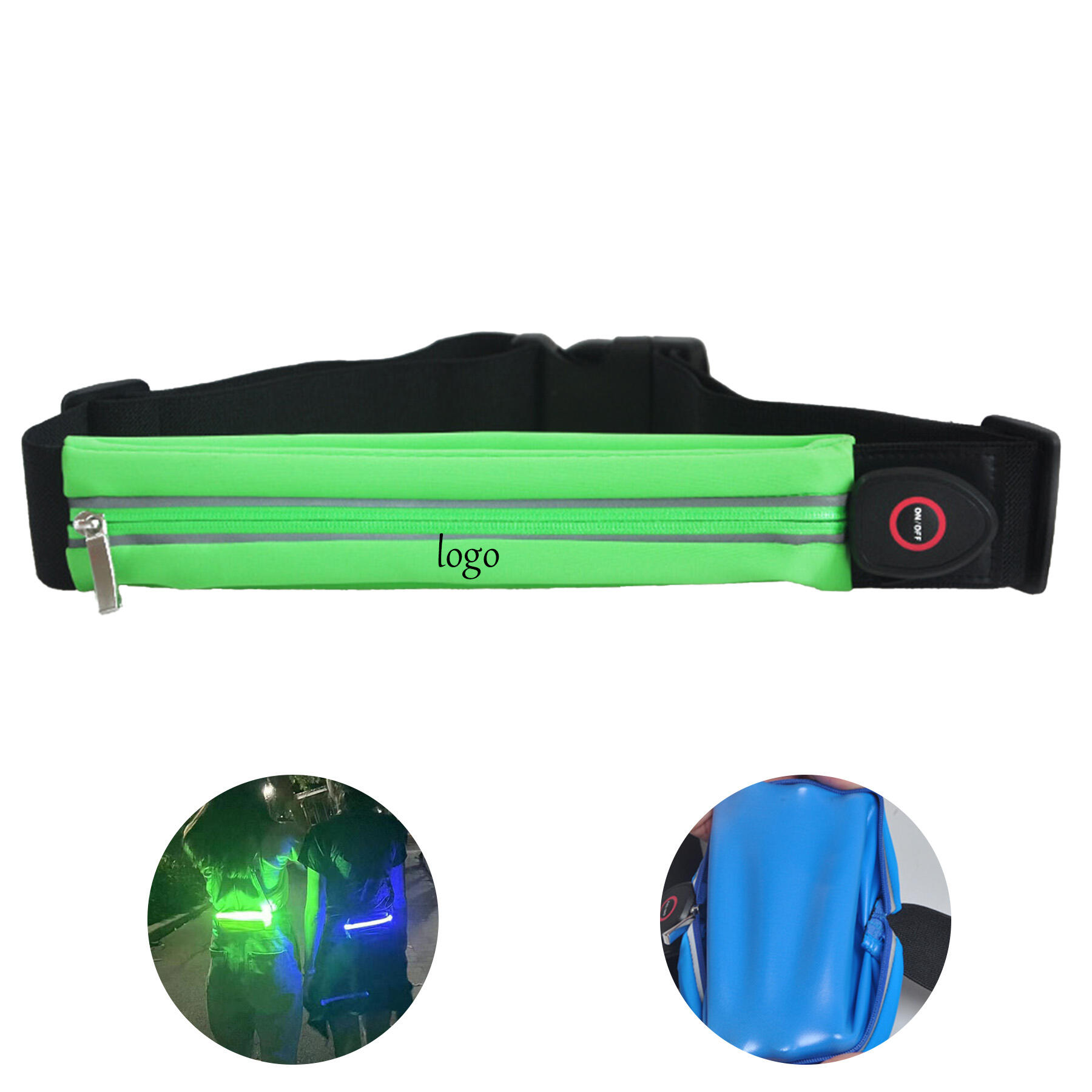 Rechargeable LED Belt Bag