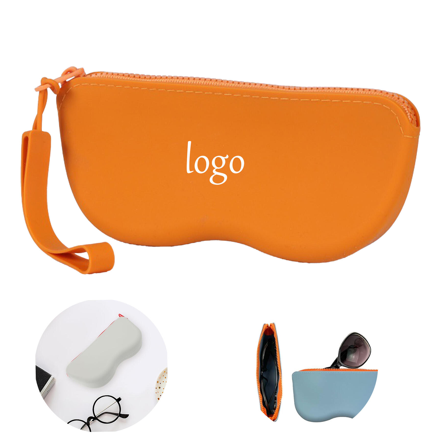Silicone Zipper Eyeglass Case