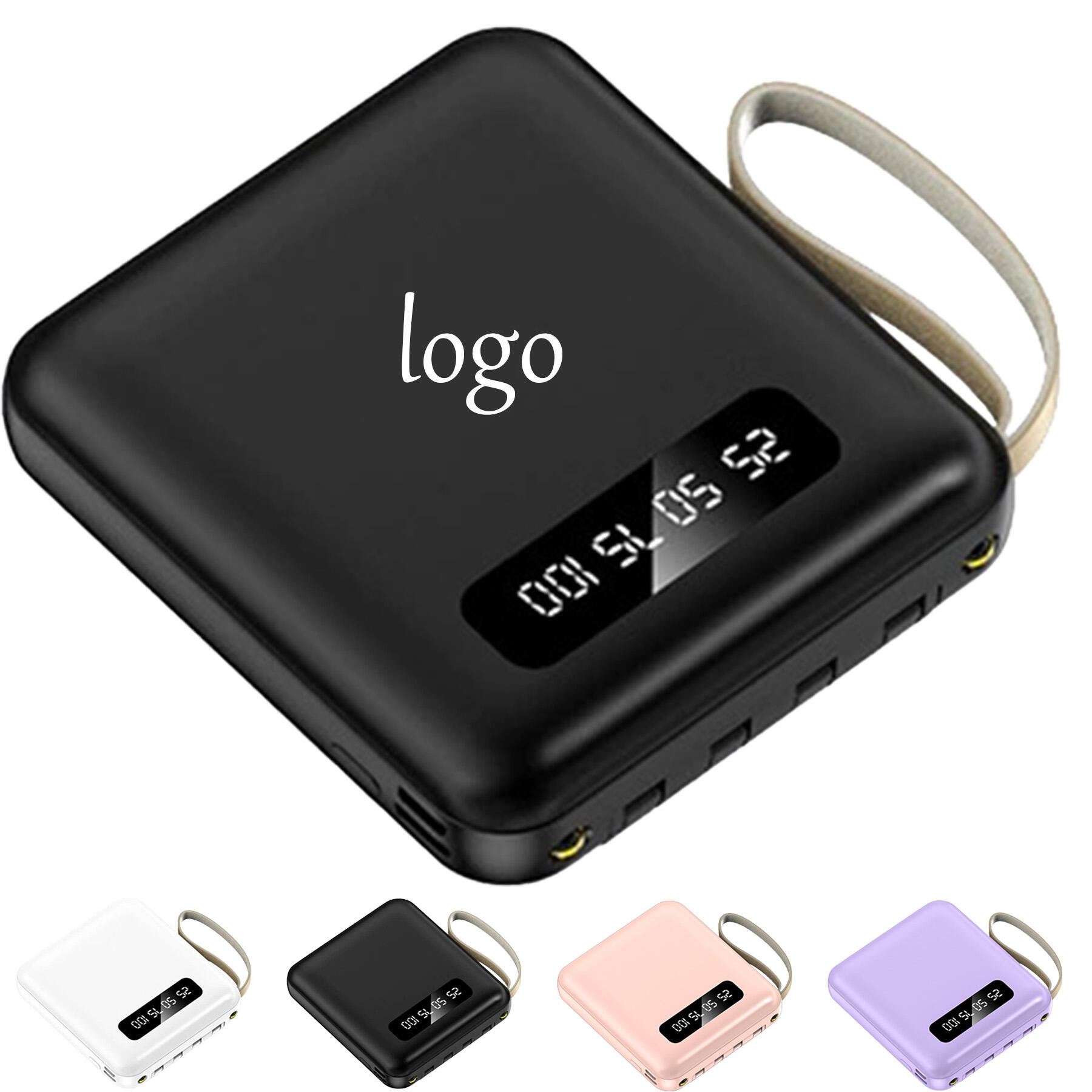 20000mAh Power Bank with Detachable Cable
