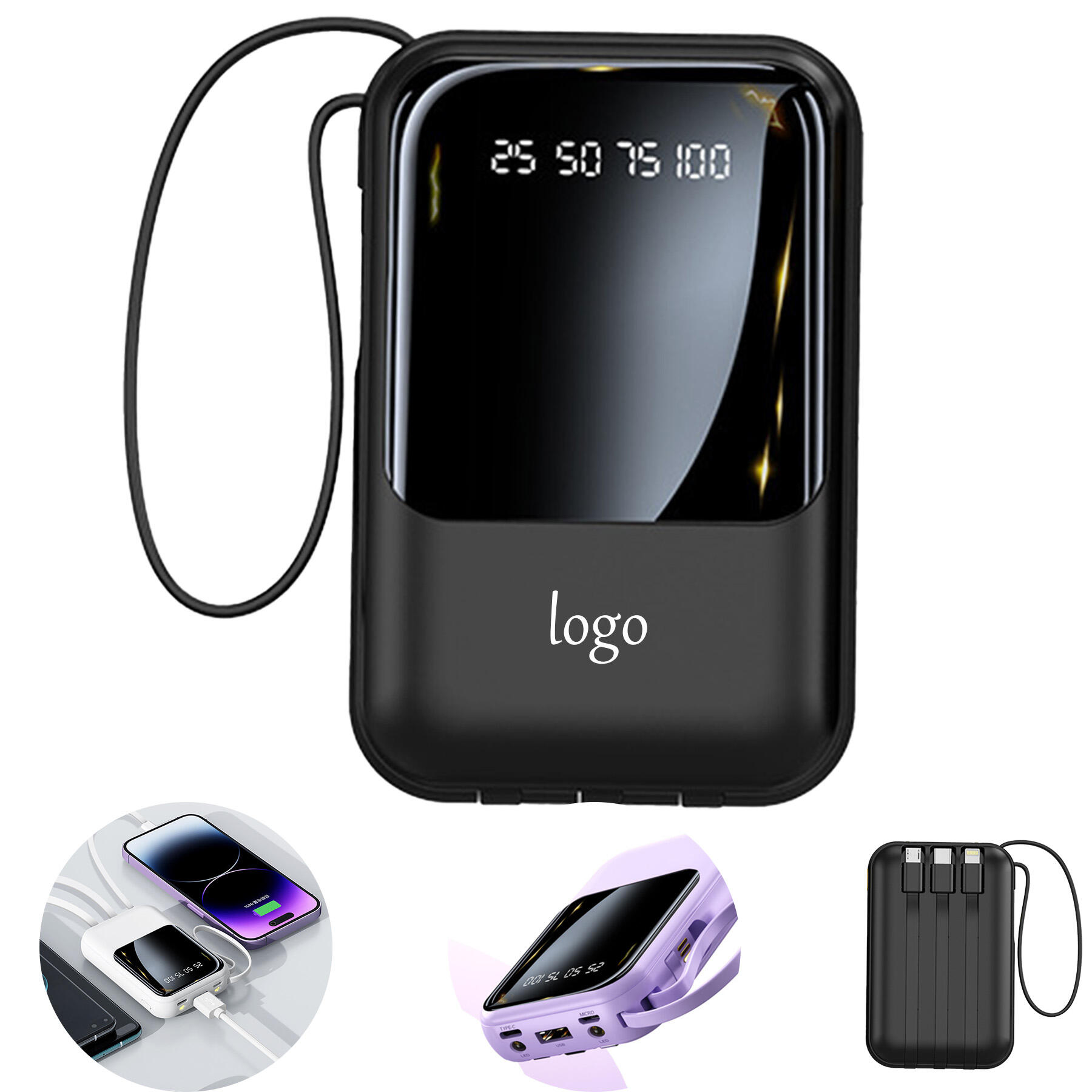 20000mAh Portable Charger with Digital Display