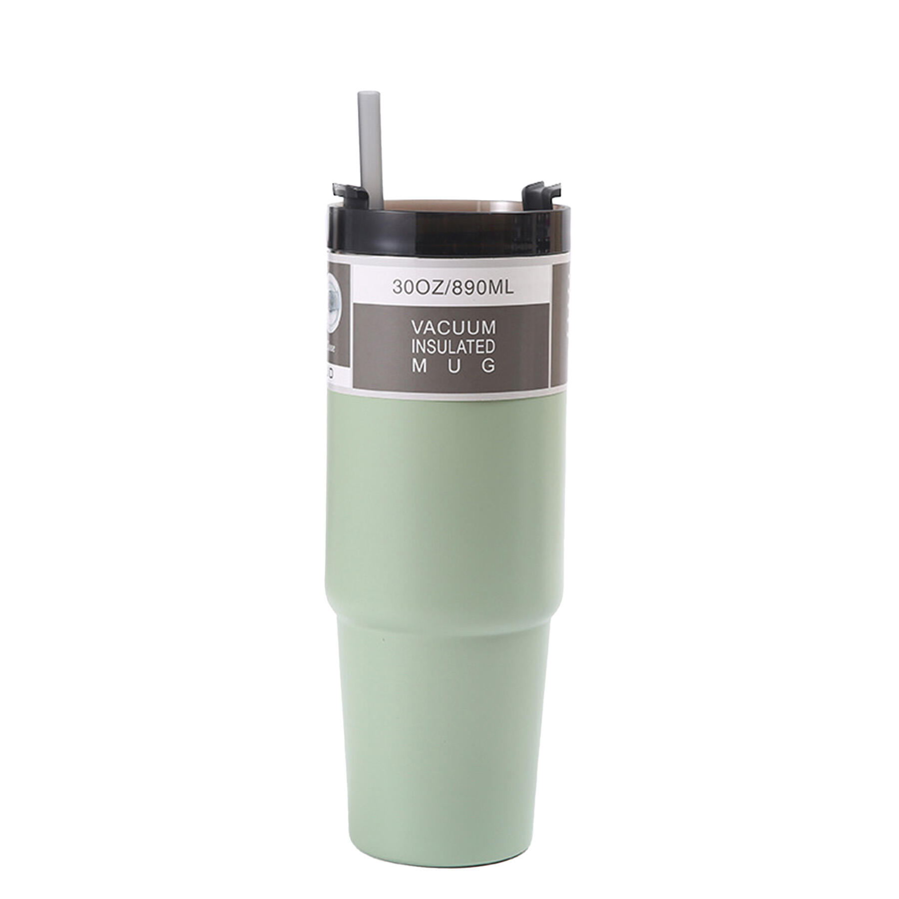 30oz Stainless Steel Cup with Straw