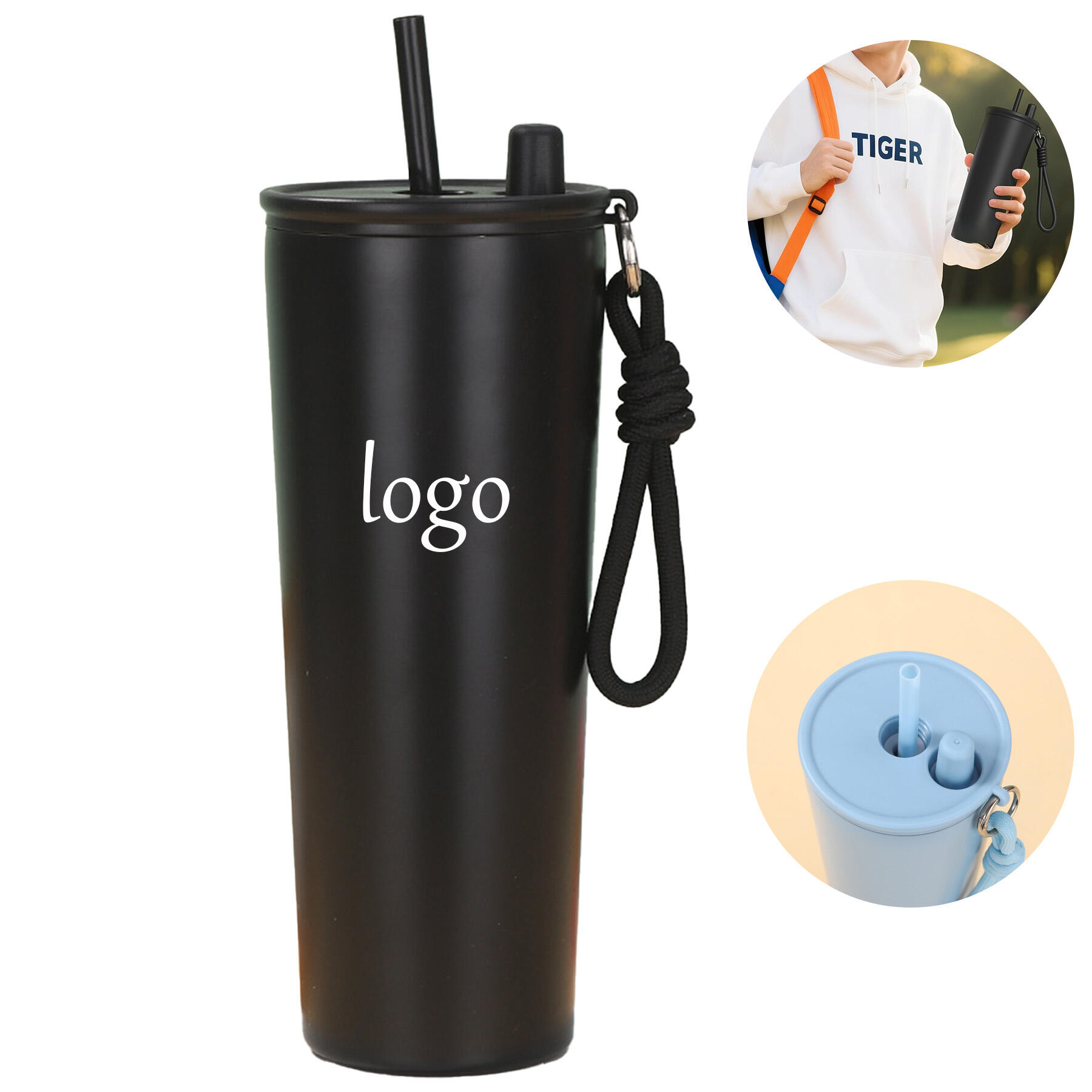 25oz Portable Straw Cup