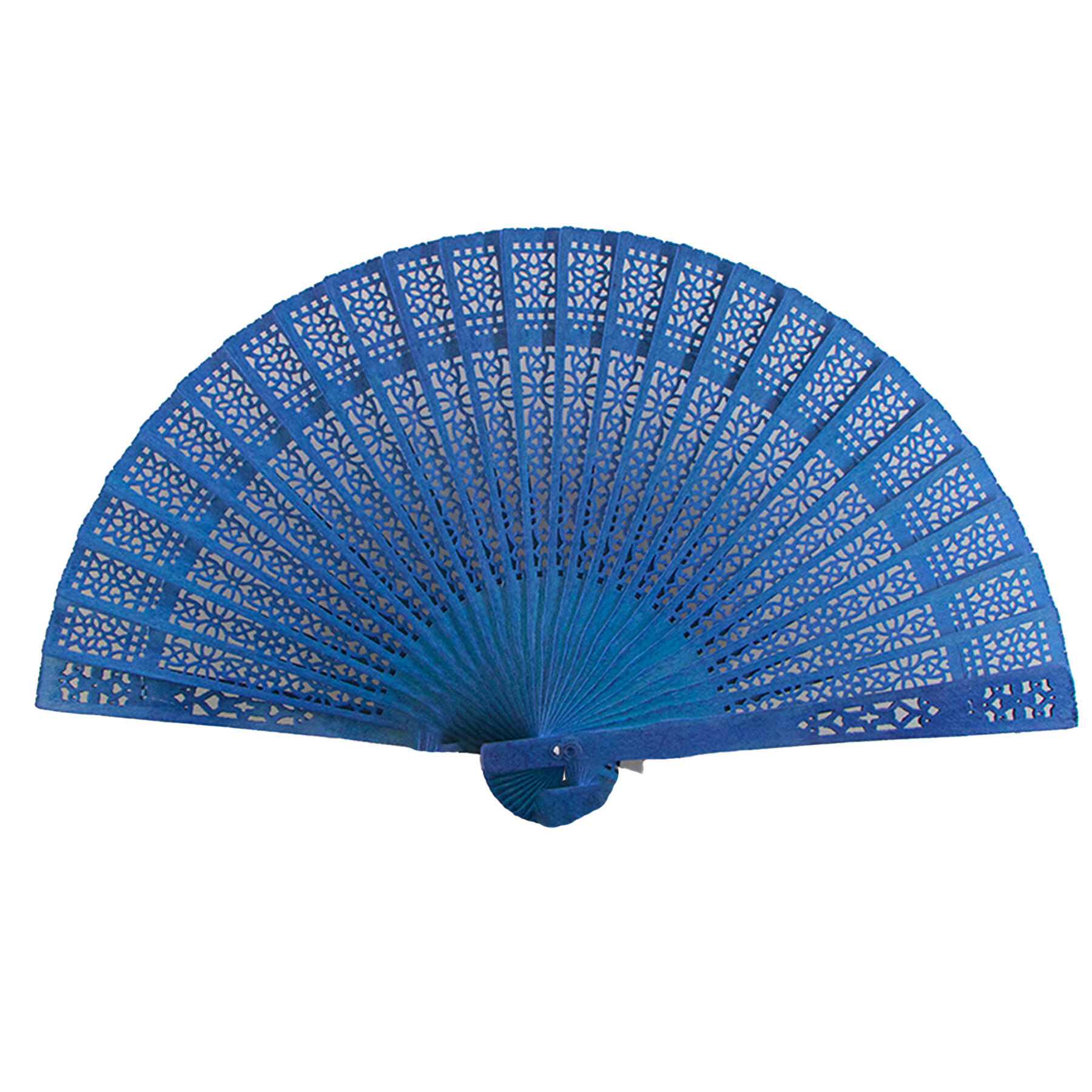 Carved Wooden Folding Fan