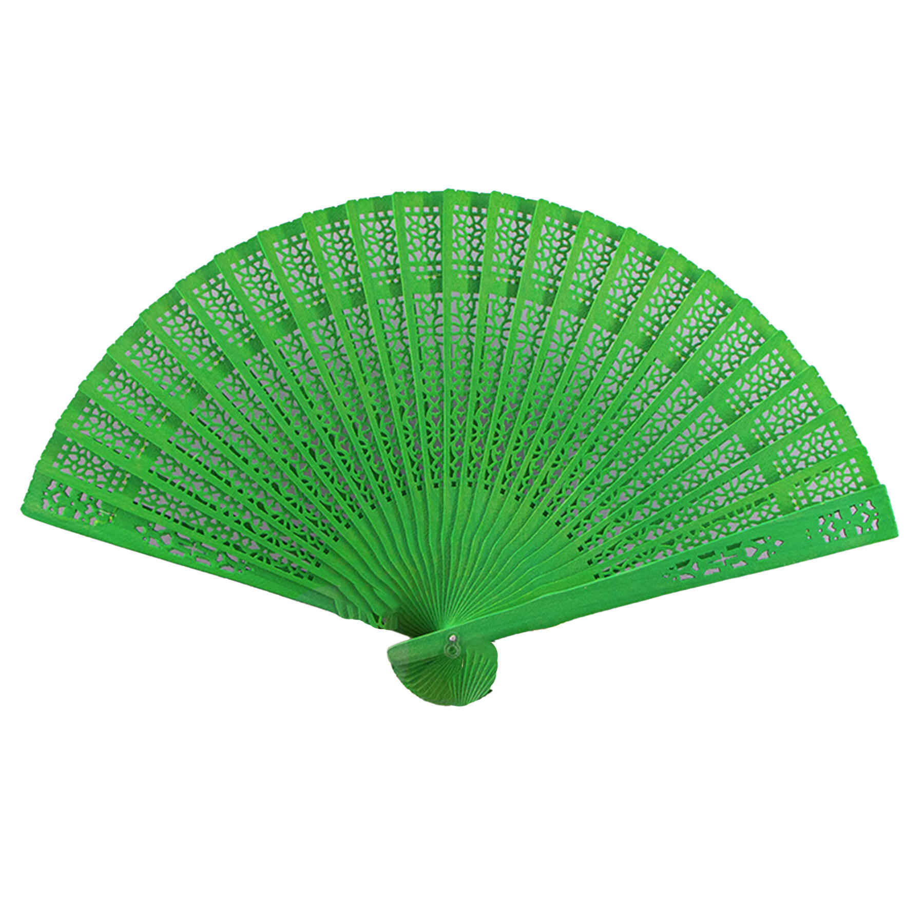 Carved Wooden Folding Fan