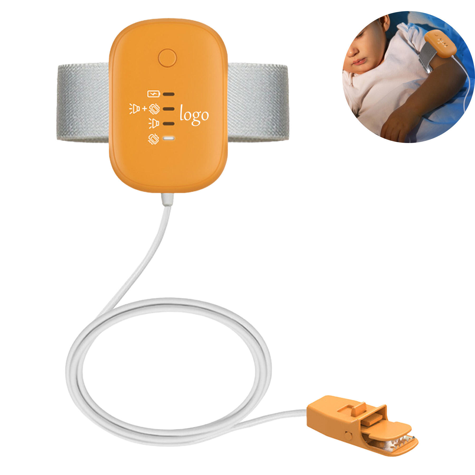 Wired Bedwetting Alarm with Clip Sensor