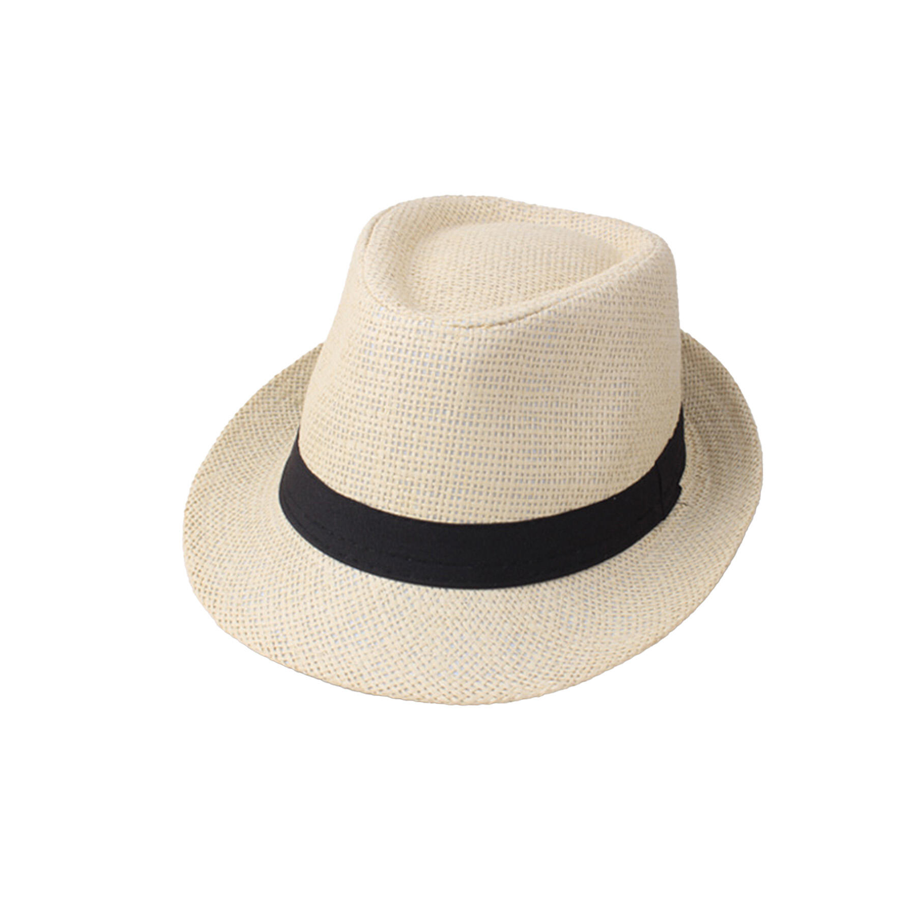 Summer Straw Fedora Hat