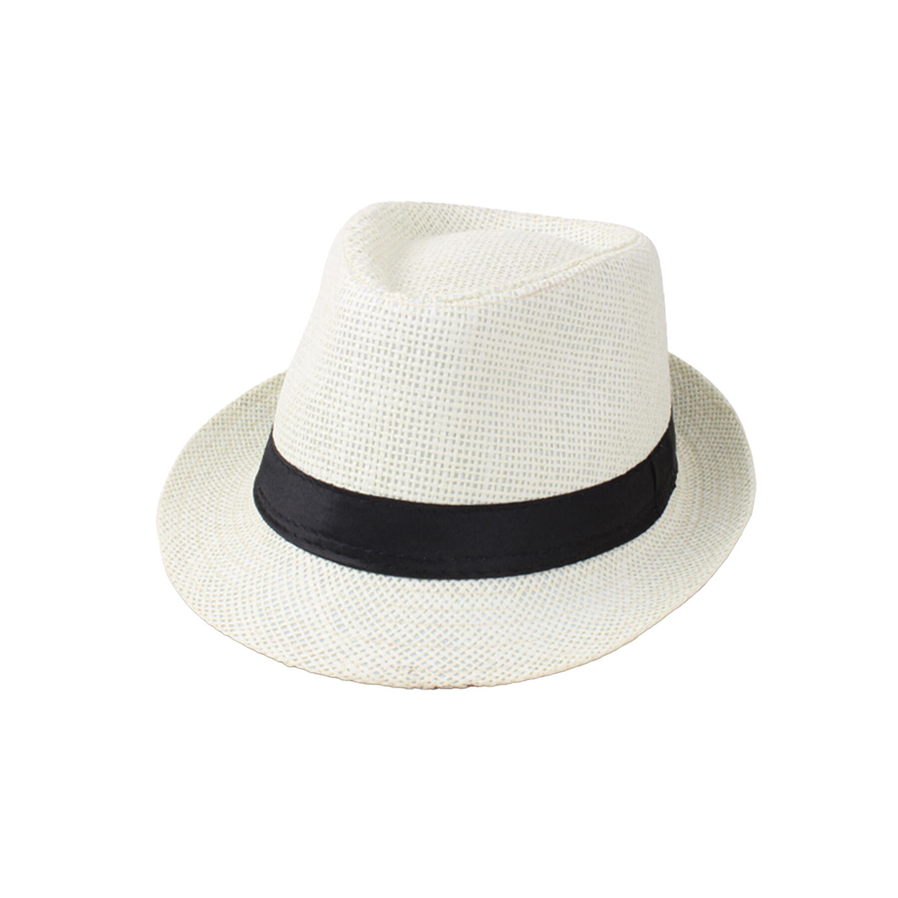 Summer Straw Fedora Hat
