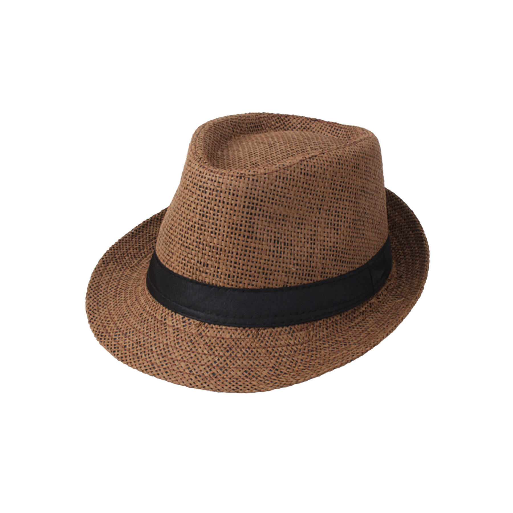 Summer Straw Fedora Hat