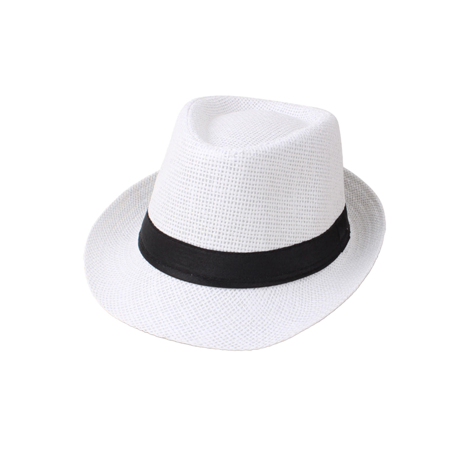 Summer Straw Fedora Hat
