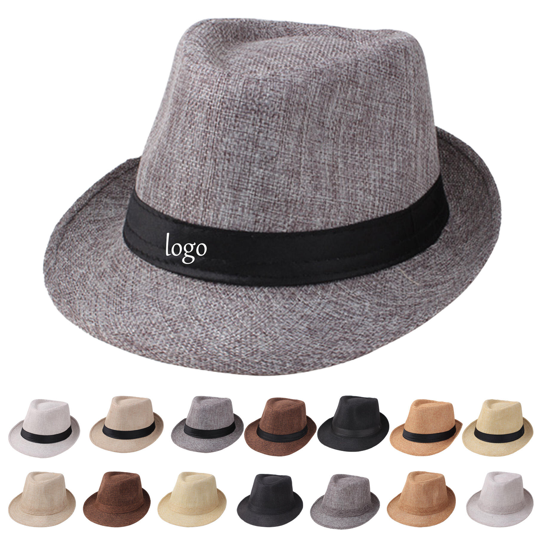 Linen Fedora Hat