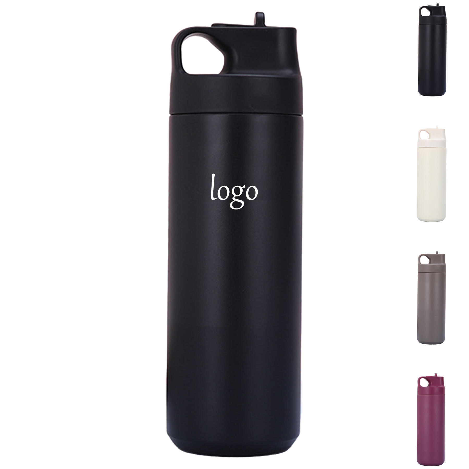 Portable Straw Sports Bottle