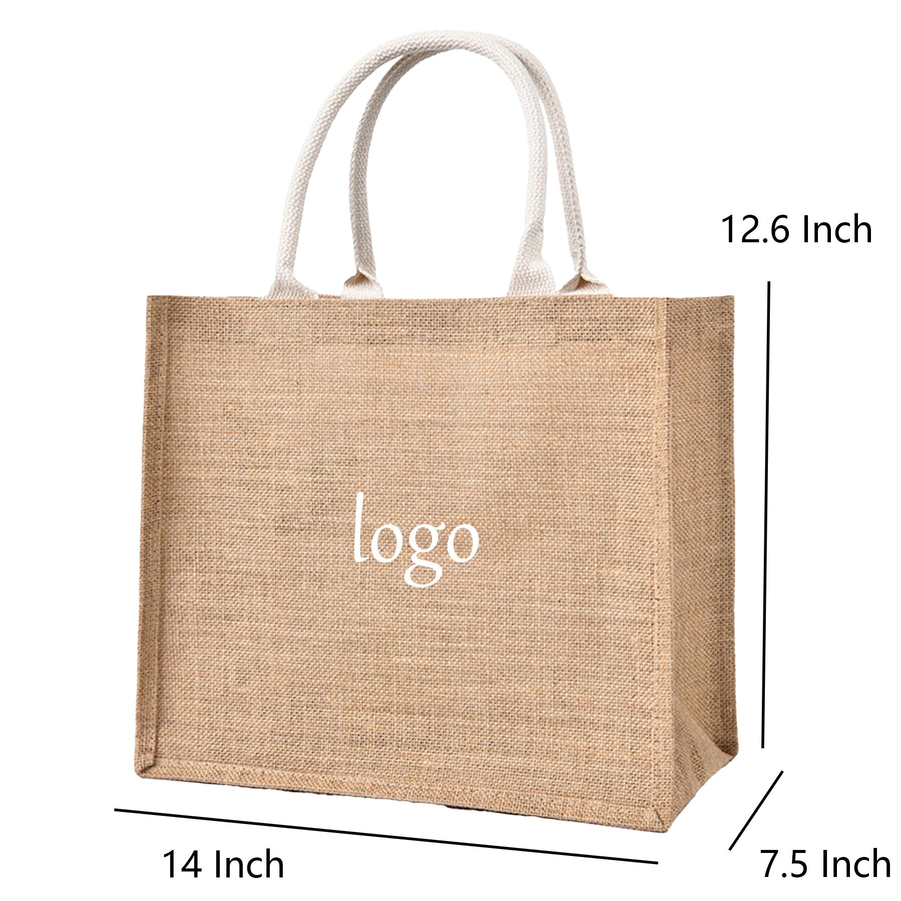 Linen Shopping Tote Bag