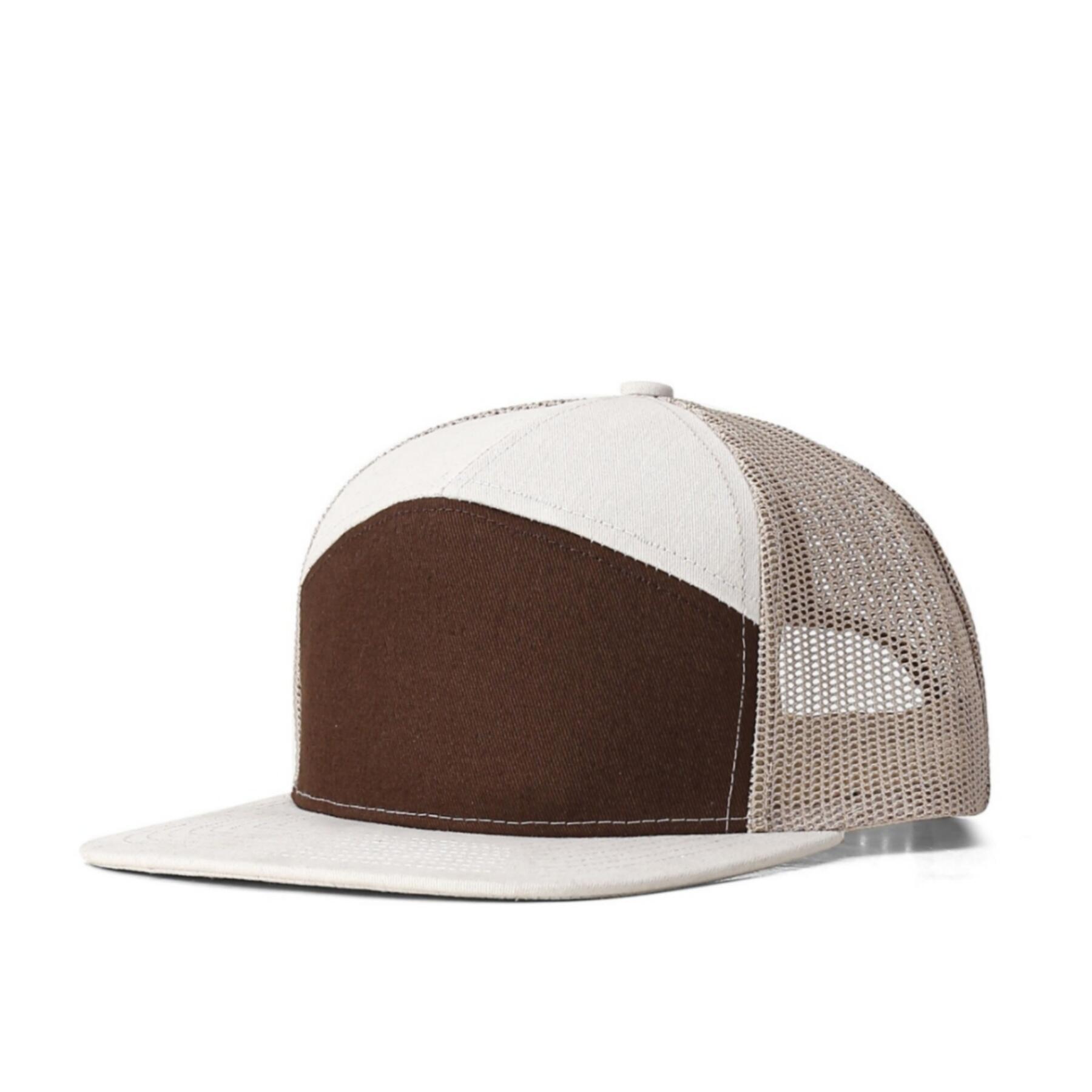 7 Panel Trucker Adjustable Snapback Cap