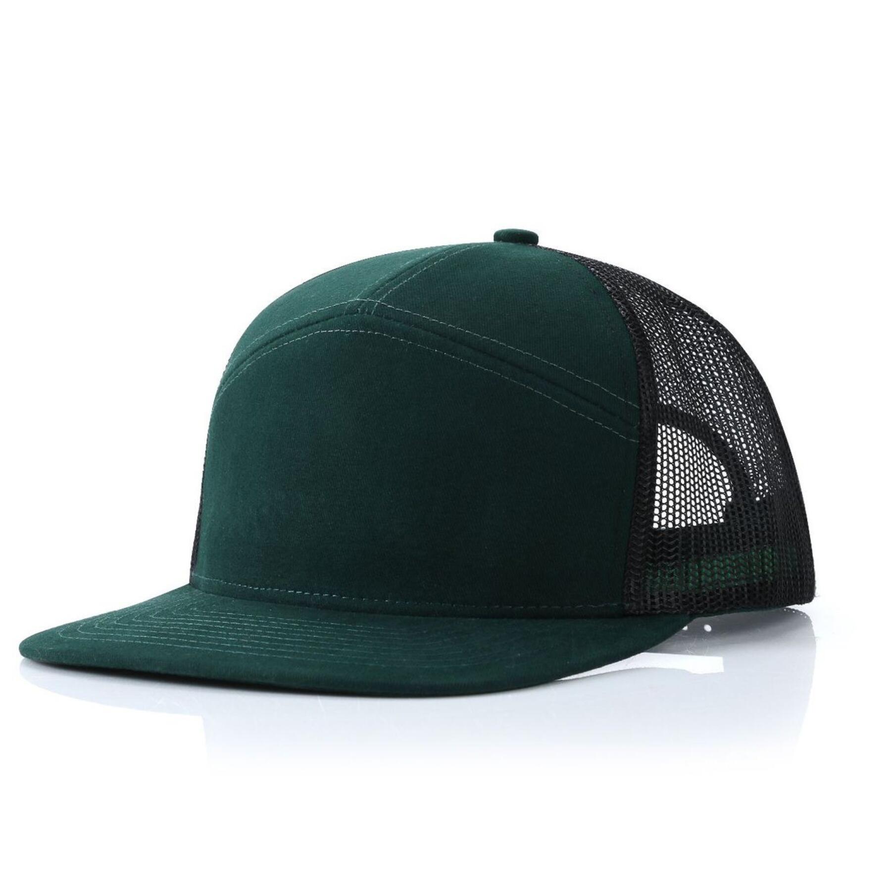 7 Panel Trucker Adjustable Snapback Cap
