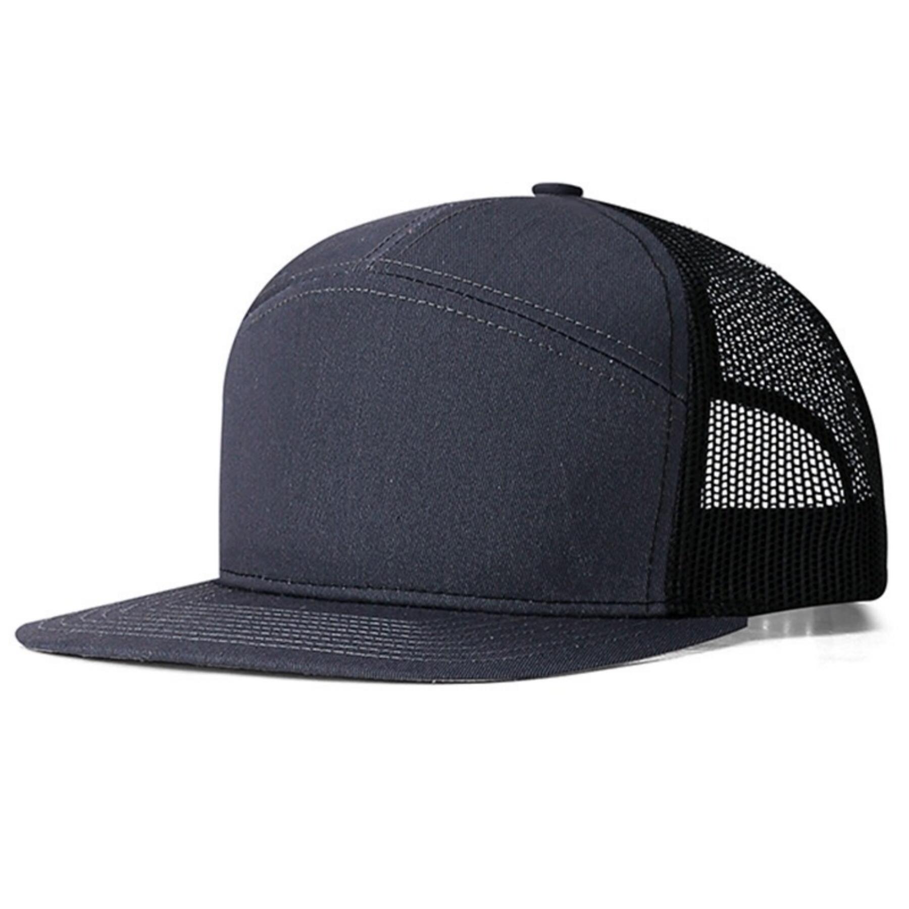 7 Panel Trucker Adjustable Snapback Cap