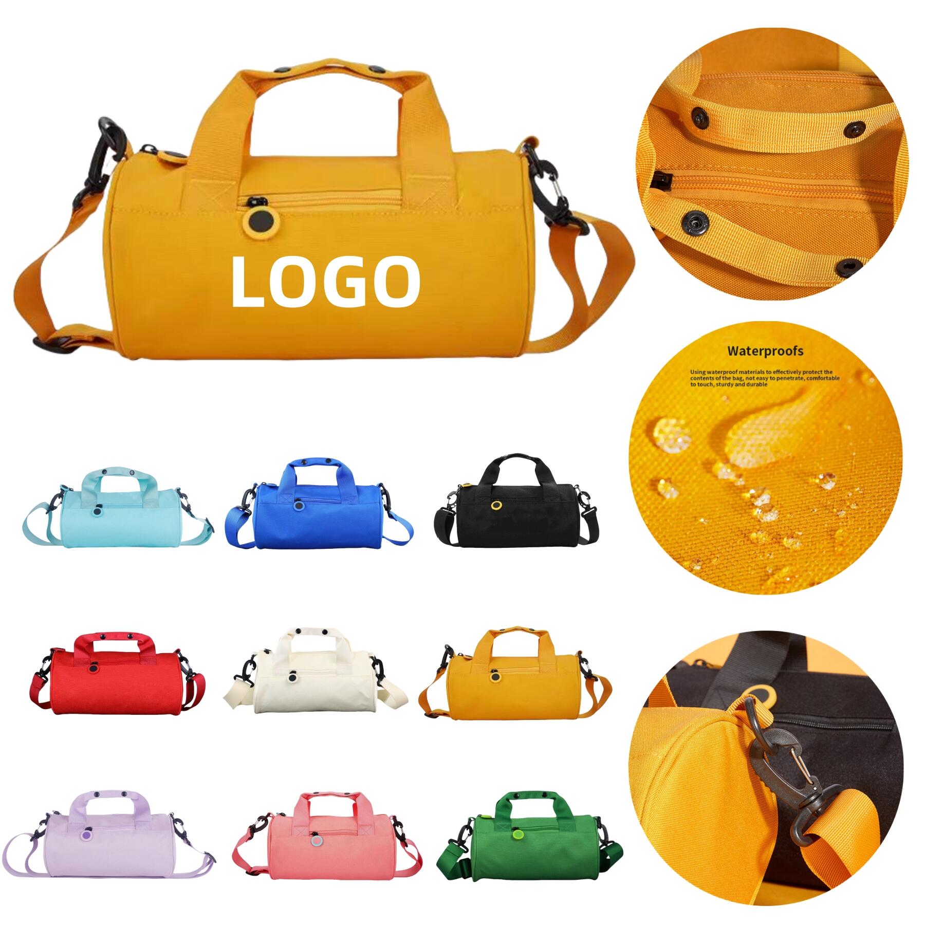 Cylindrical Leisure Travel Duffel Bag
