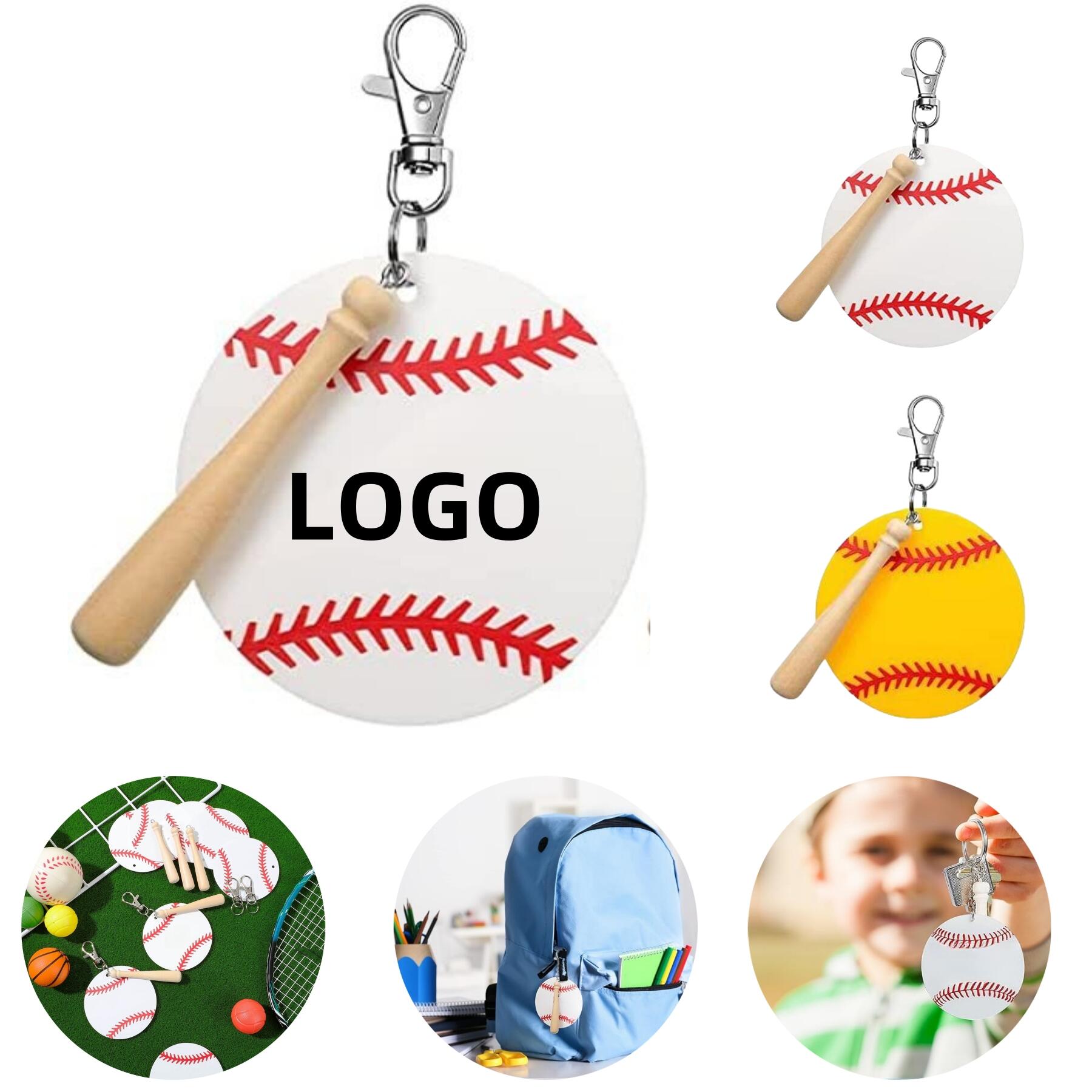 Baseball Softball Acrylic Keychain Kit