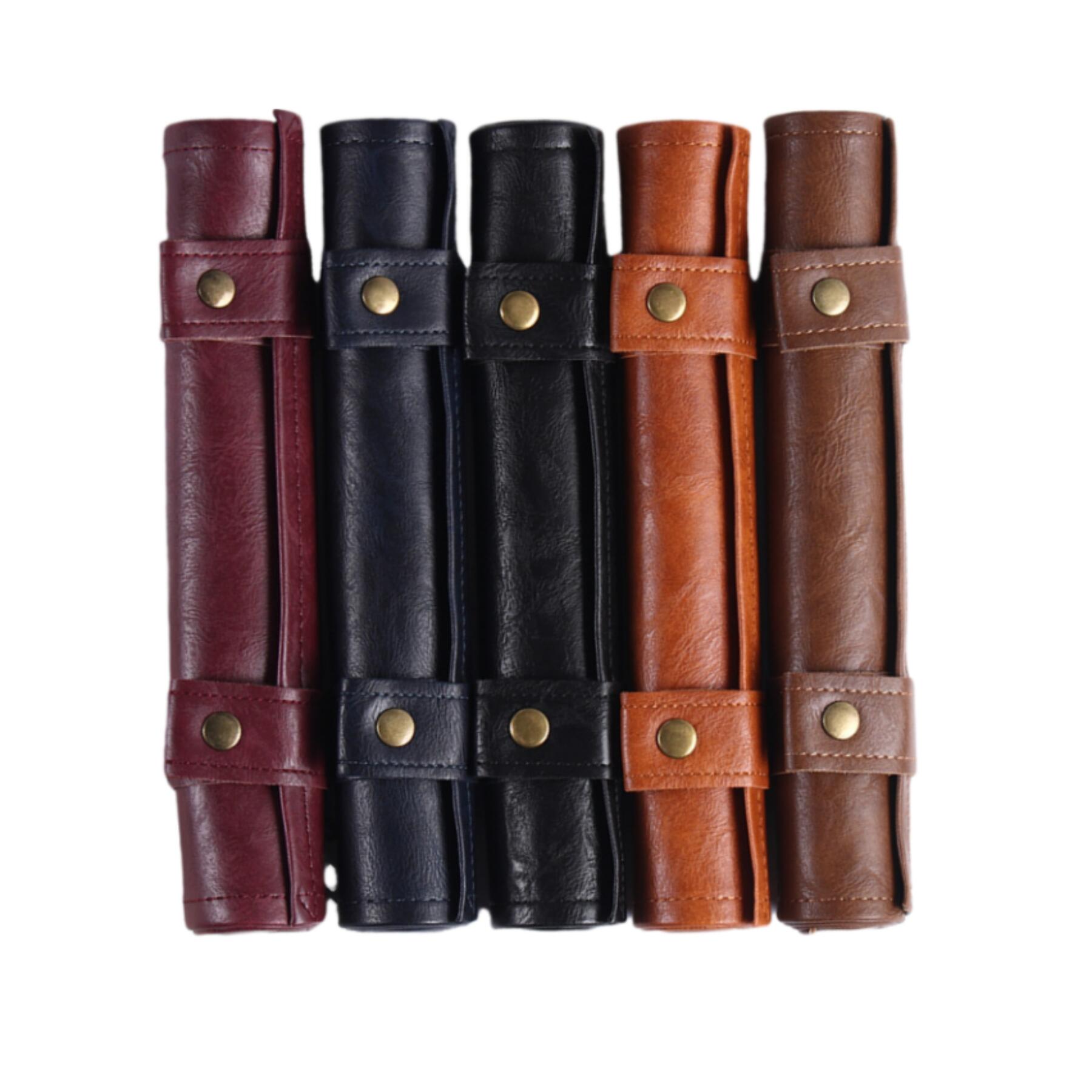 PU Leather Folding Scroll Dice Bag